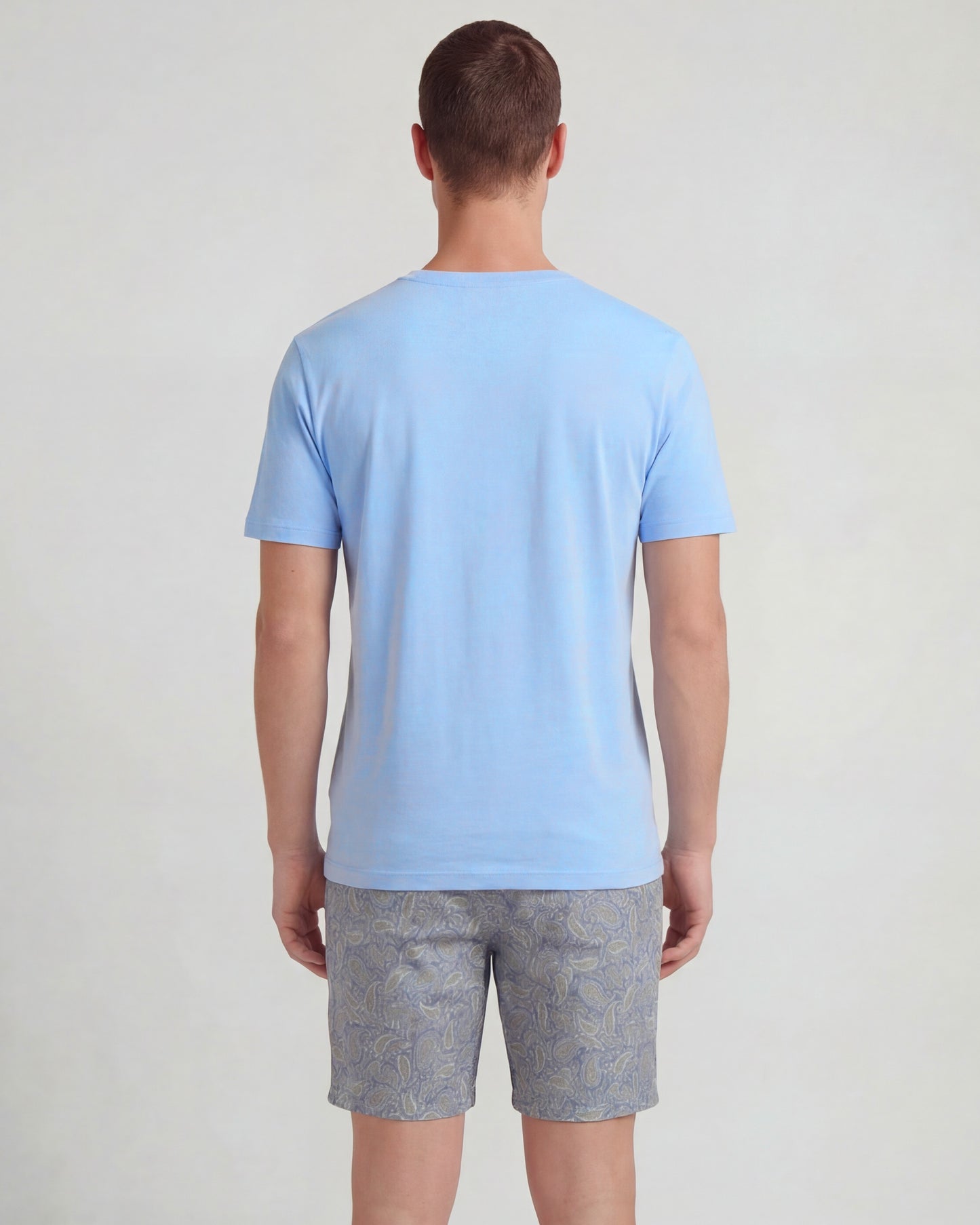 JOHN PAISLEY PILE NATURAL MENS FLAT FRONT SHORT