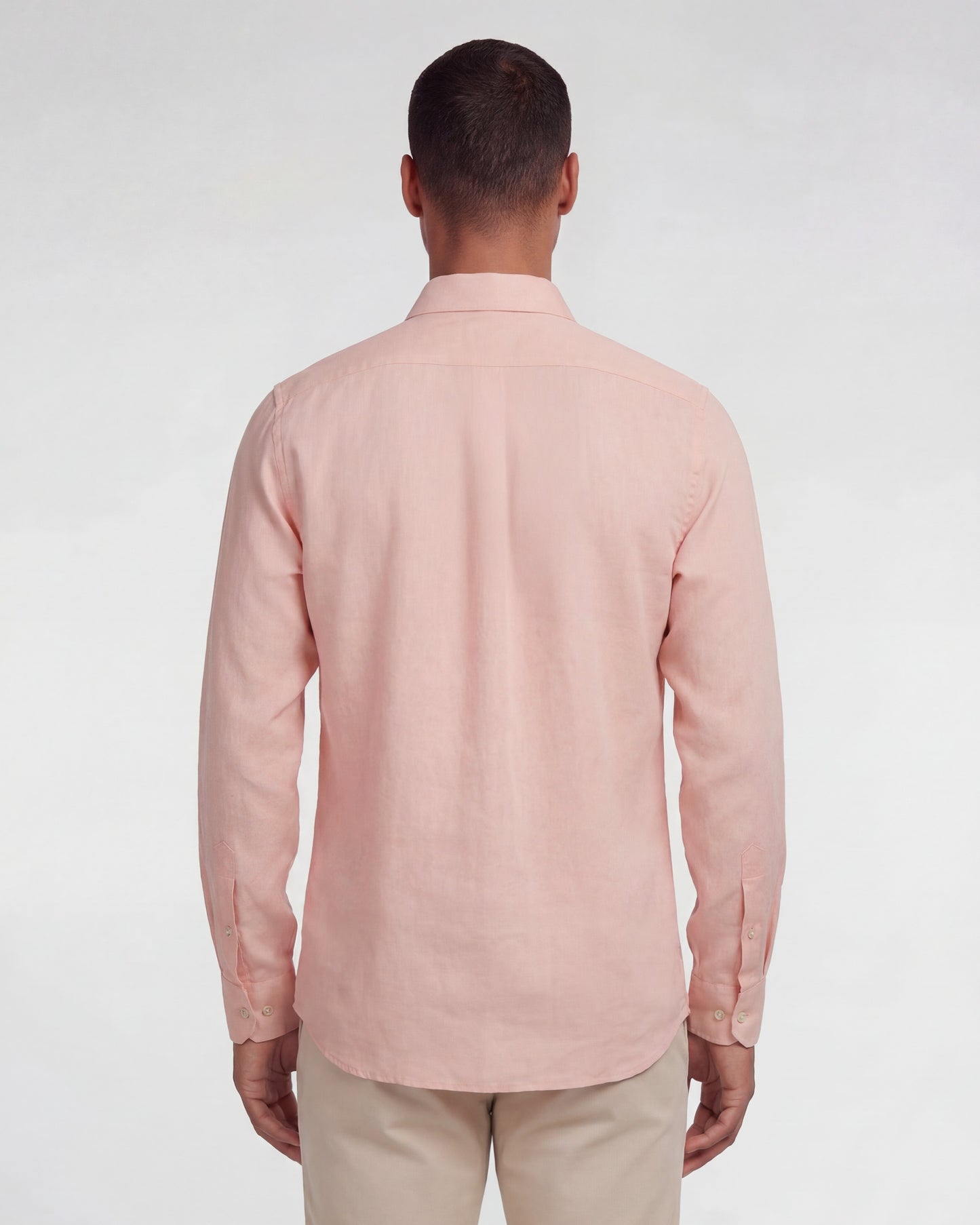 LAURENT LINNEN OVERHEMD - ROZE