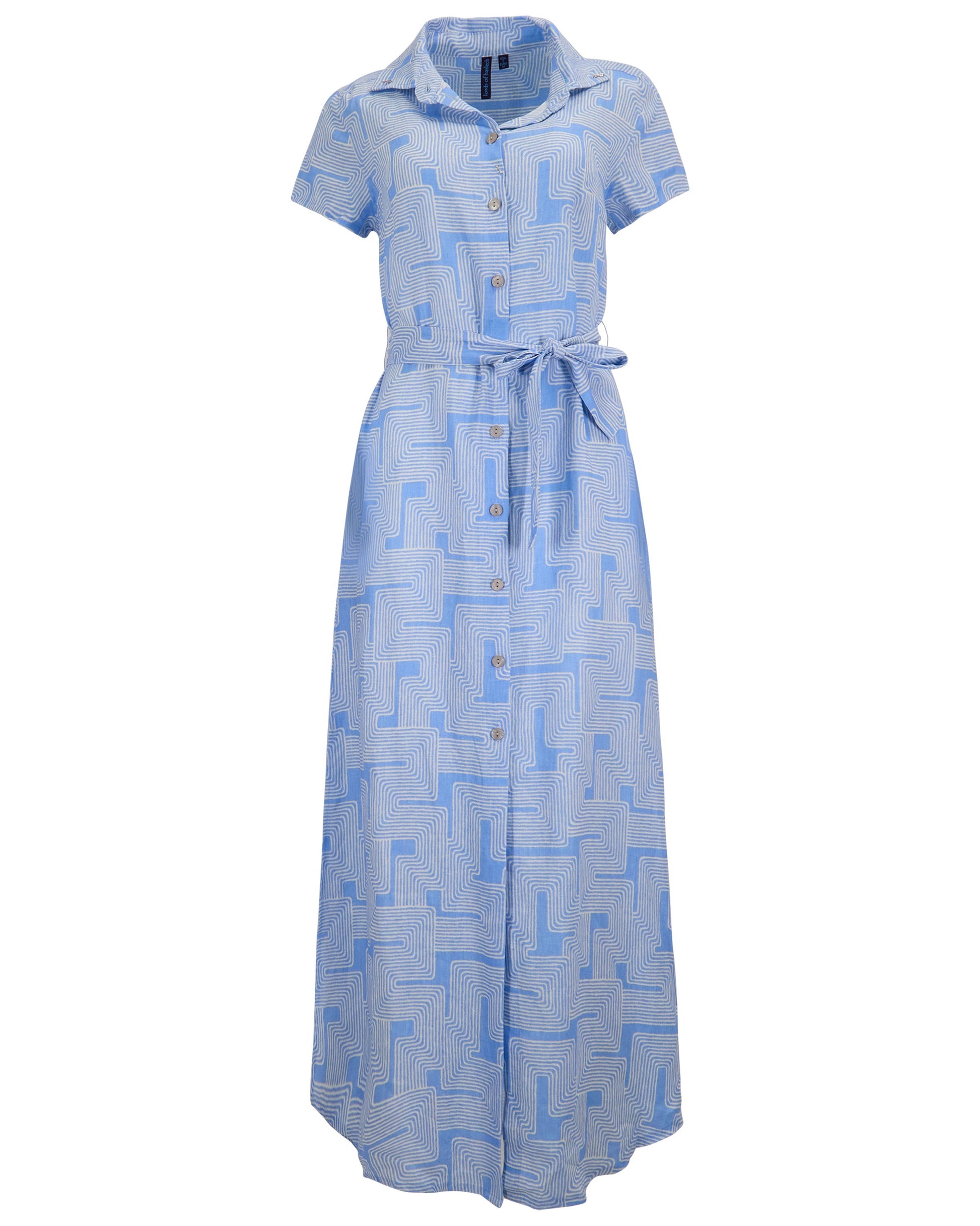 DORINDA INTER TWINE BLUE WOMENS SHIRT DRESS – Lords of Harlech Europe