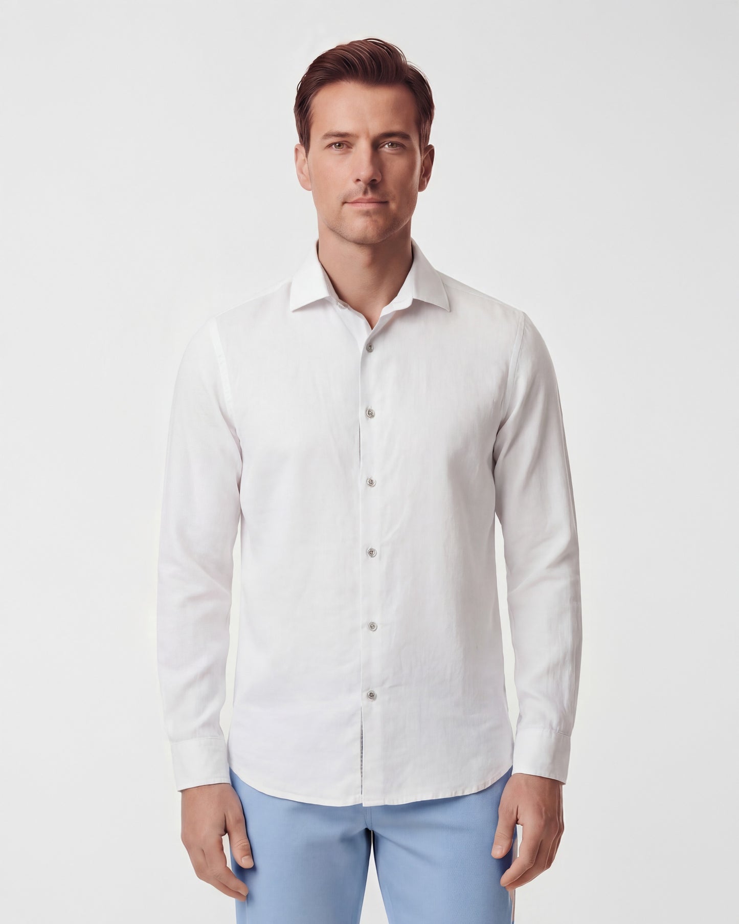 LIONEL LINEN SHIRT - WHITE