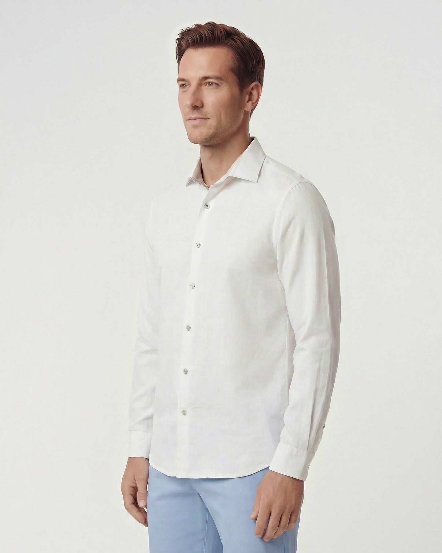 LIONEL LINEN SHIRT - WHITE