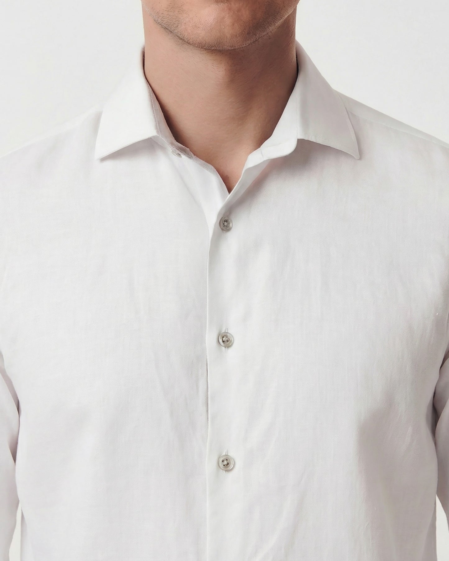 LIONEL LINEN SHIRT - WHITE