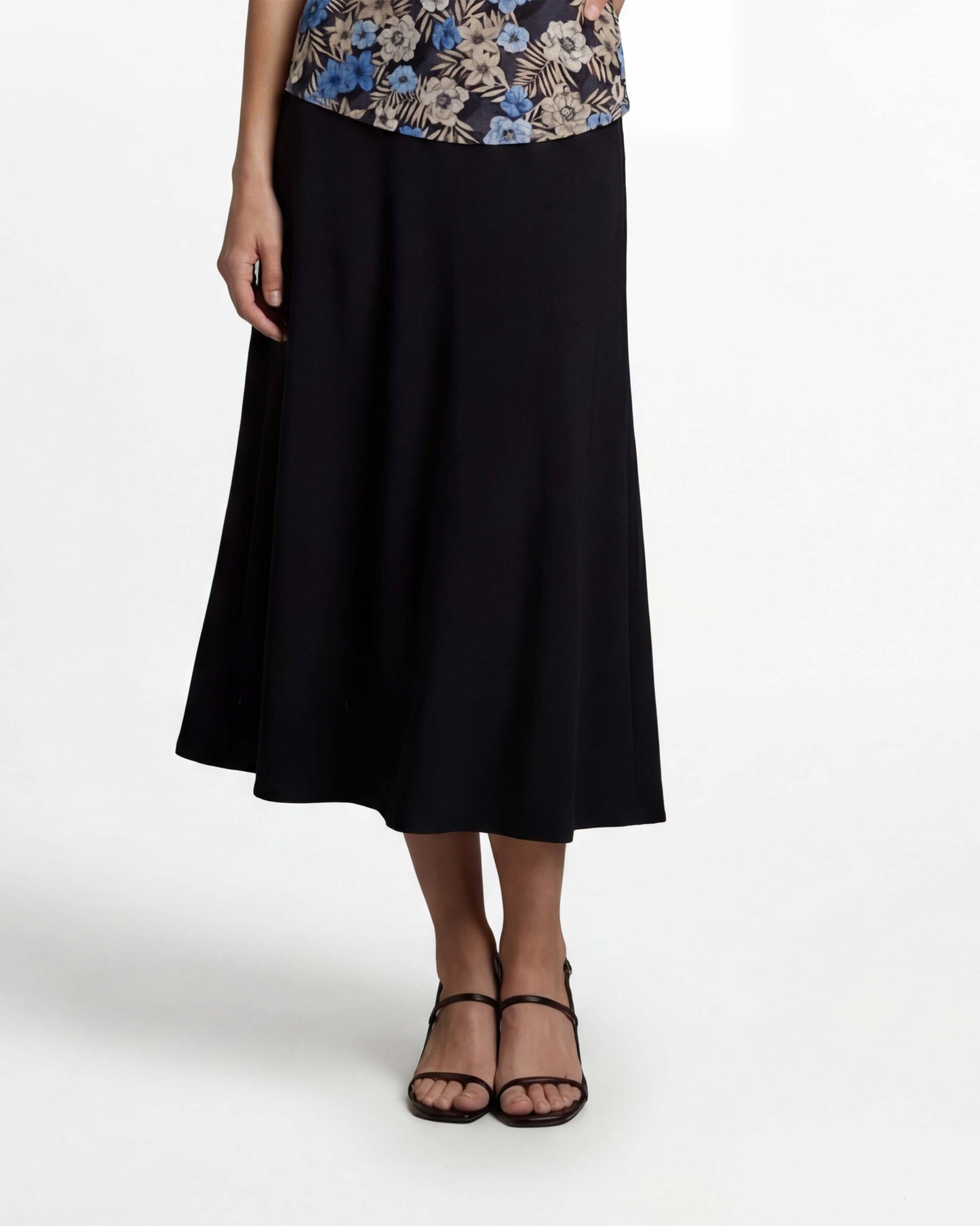 MARNI BLACK WOMENS MIDI SKIRT