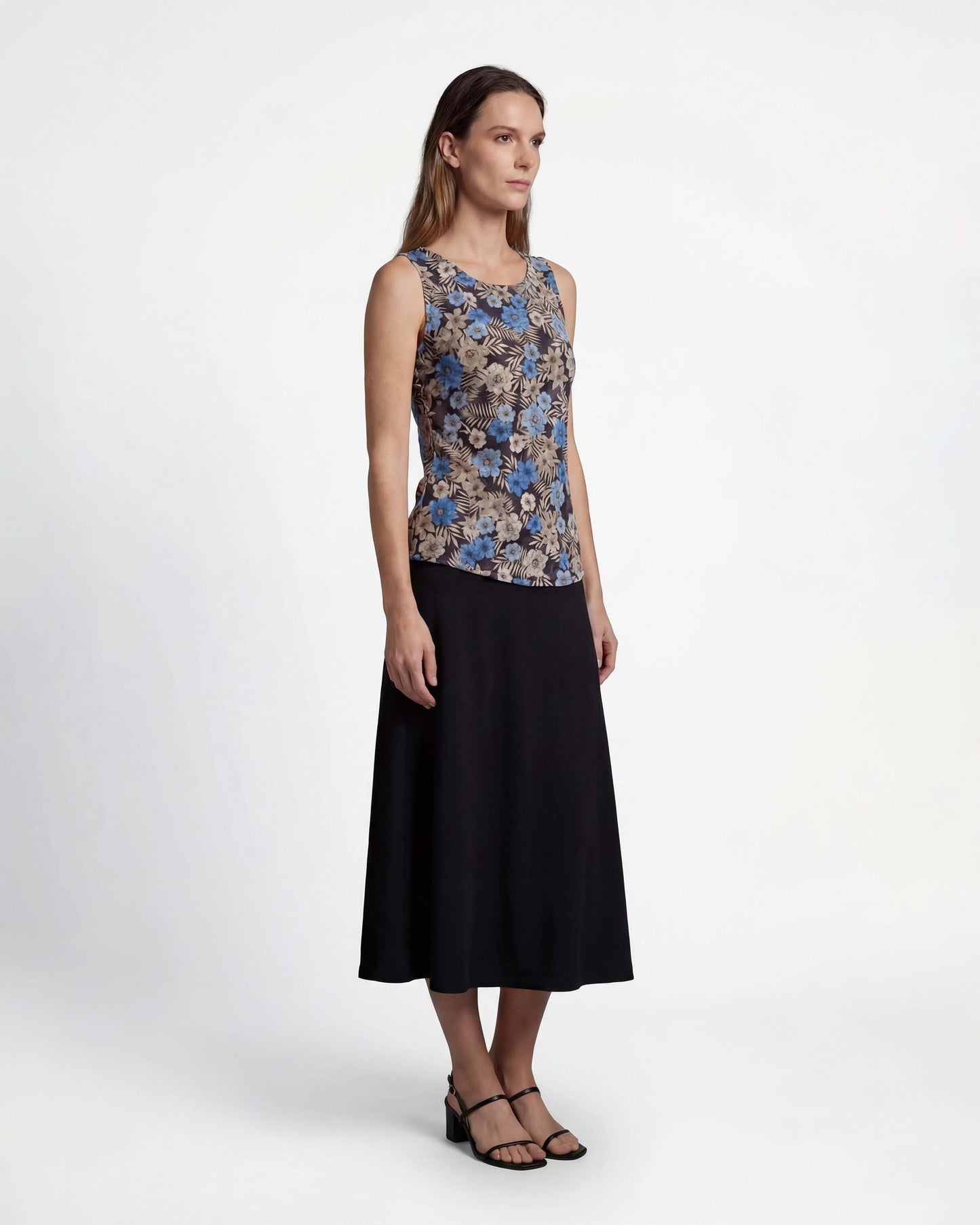 MARNI BLACK WOMENS MIDI SKIRT