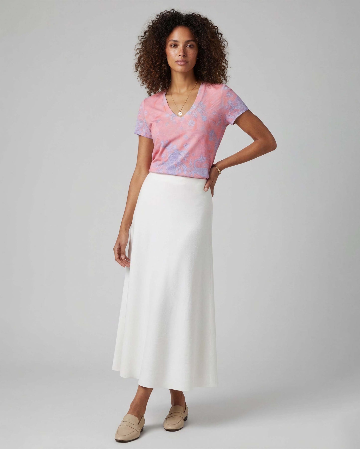 MARNI WHITE WOMENS MIDI SKIRT