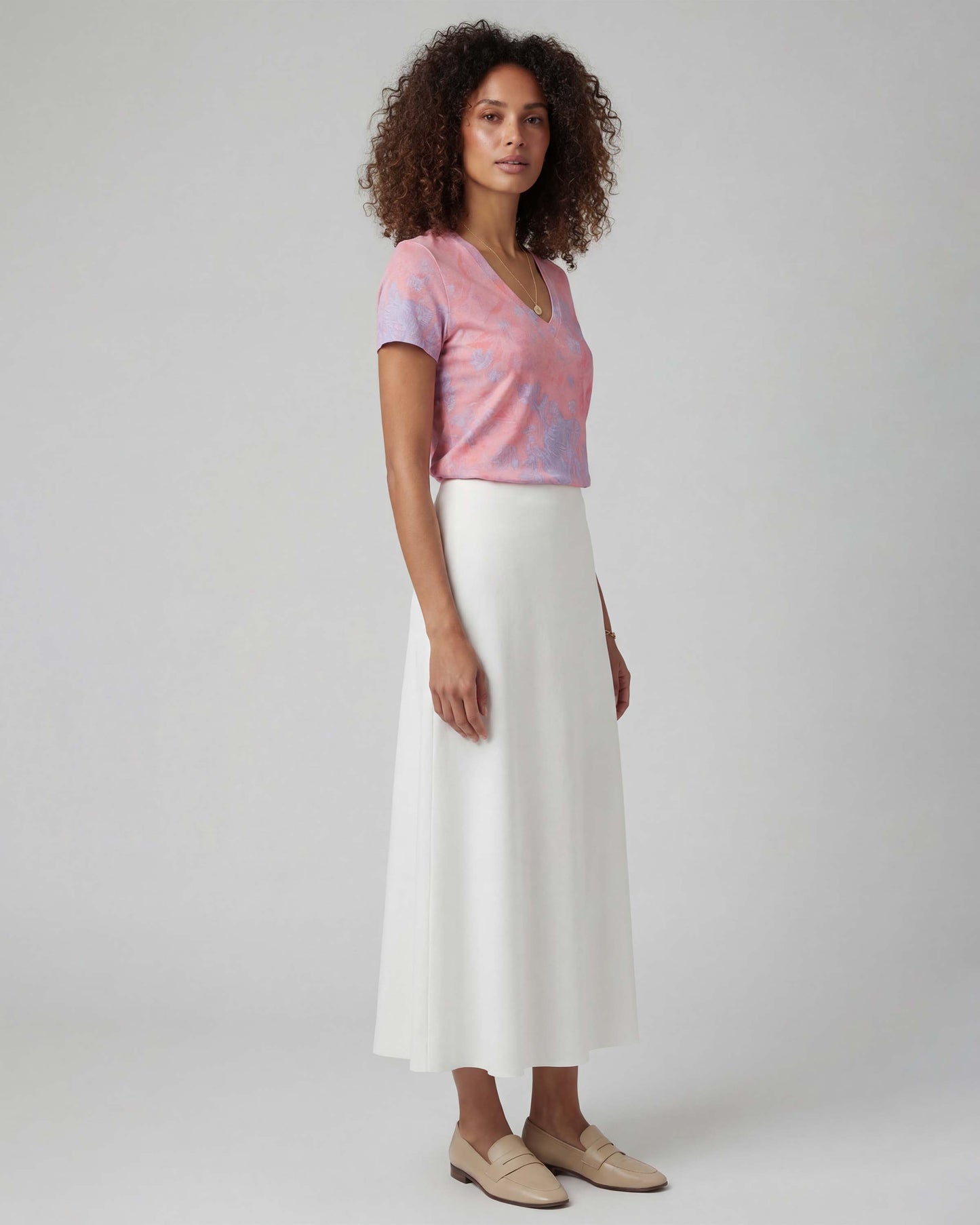 MARNI WHITE WOMENS MIDI SKIRT