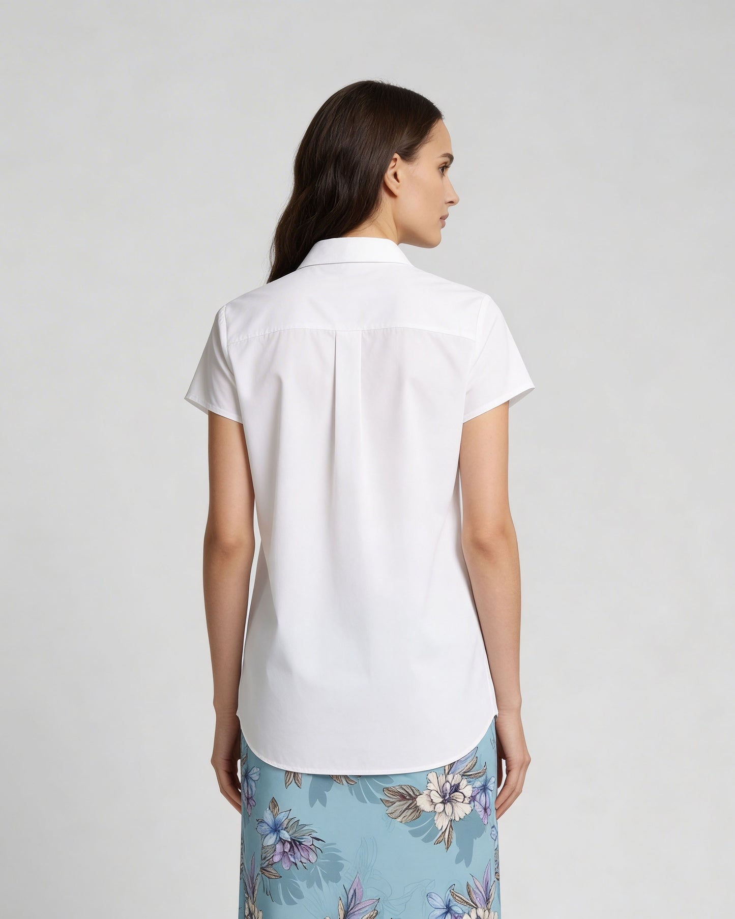 LARA WHITE WOMENS RELAXED LINEN SHIRT
