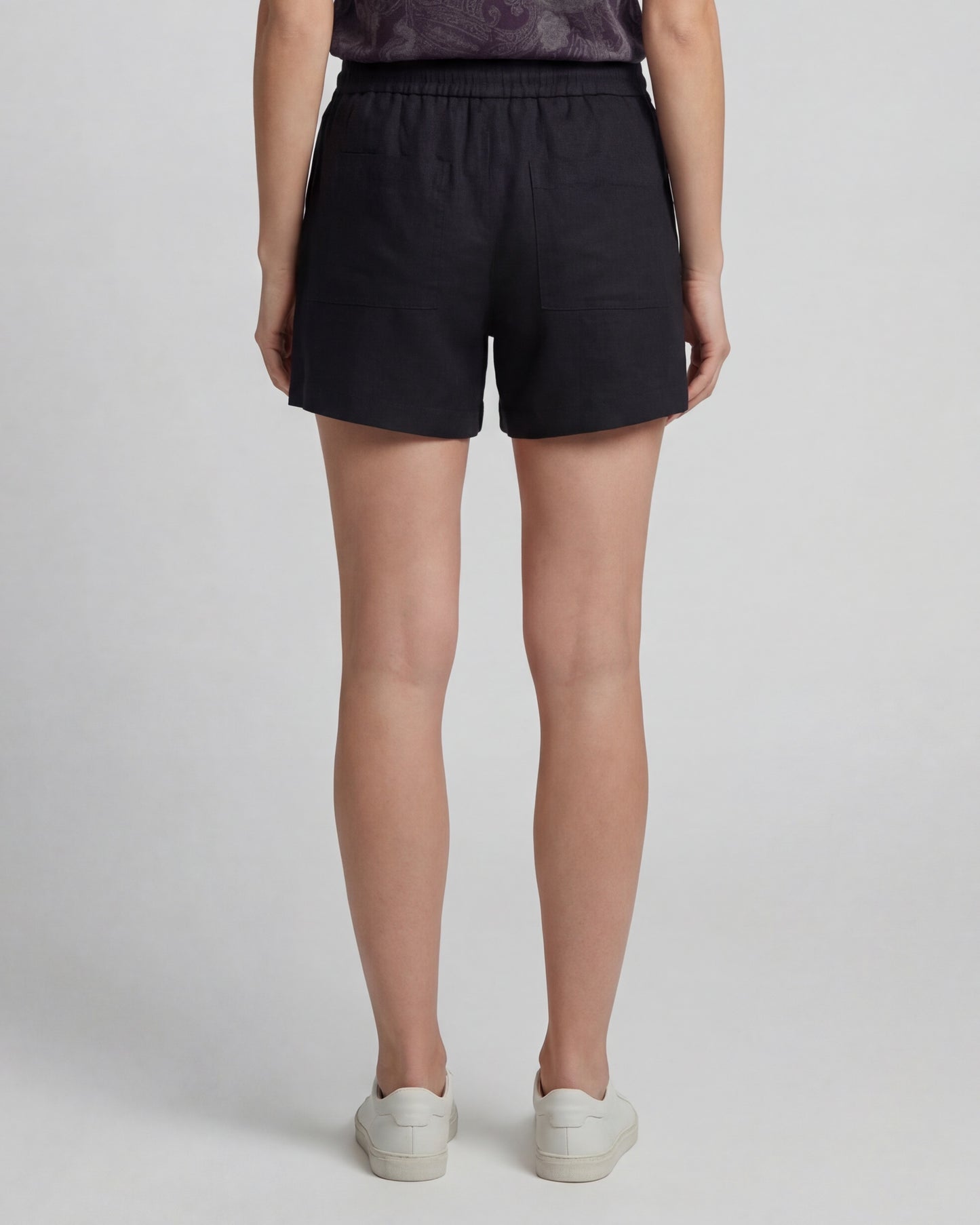 LEANNE BLACK WOMENS DRAWSTRING SHORT