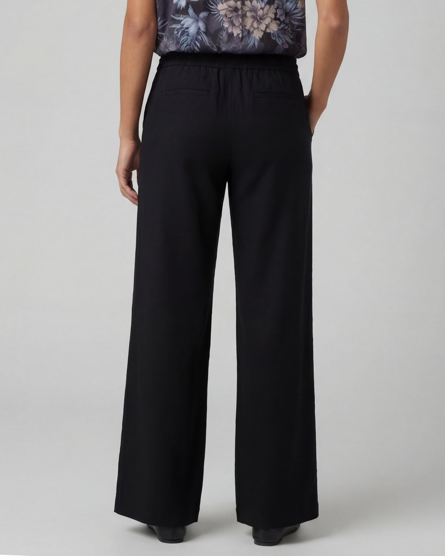 LILLIAN BLACK WOMENS WIDE-LEG PANT