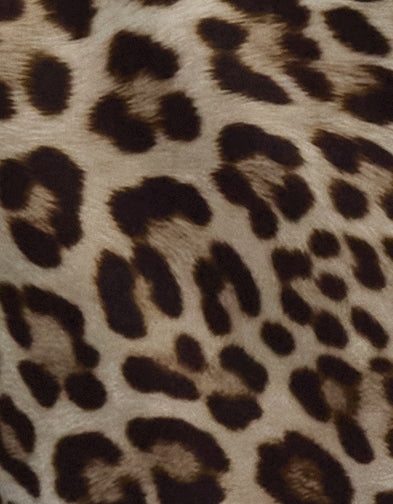 DEANNA LEOPARD BROWN WOMENS WIDE-LEG LINEN PANT