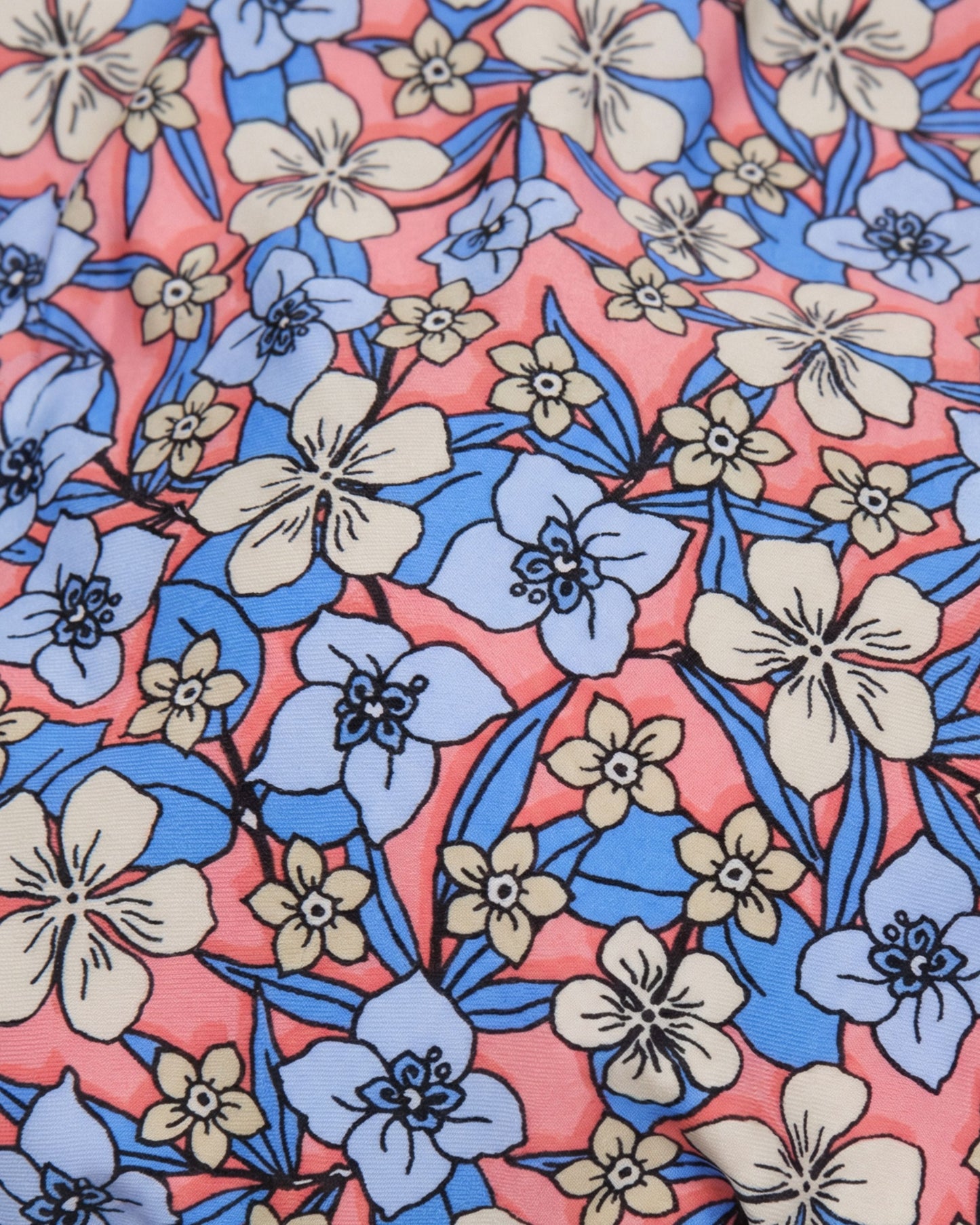 FLAVIA FLORAL FIELD CORAL WOMENS BIKINI TOP