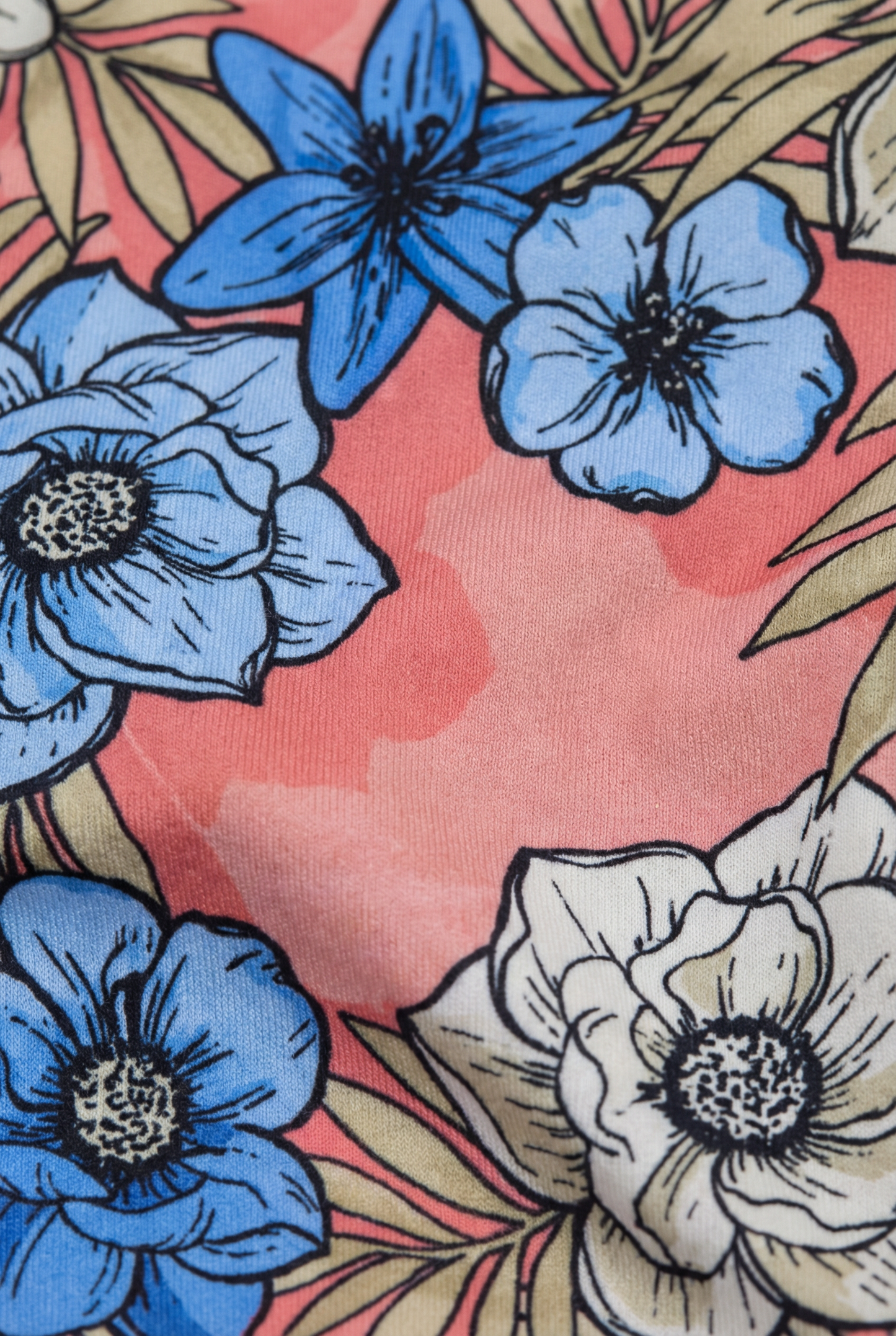 FLAVIA TROPICAL MIX CORAL WOMENS BIKINI TOP