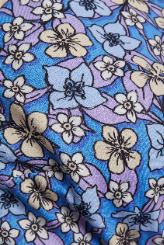 FLAVIA FLORAL FIELD BLUE WOMENS BIKINI TOP