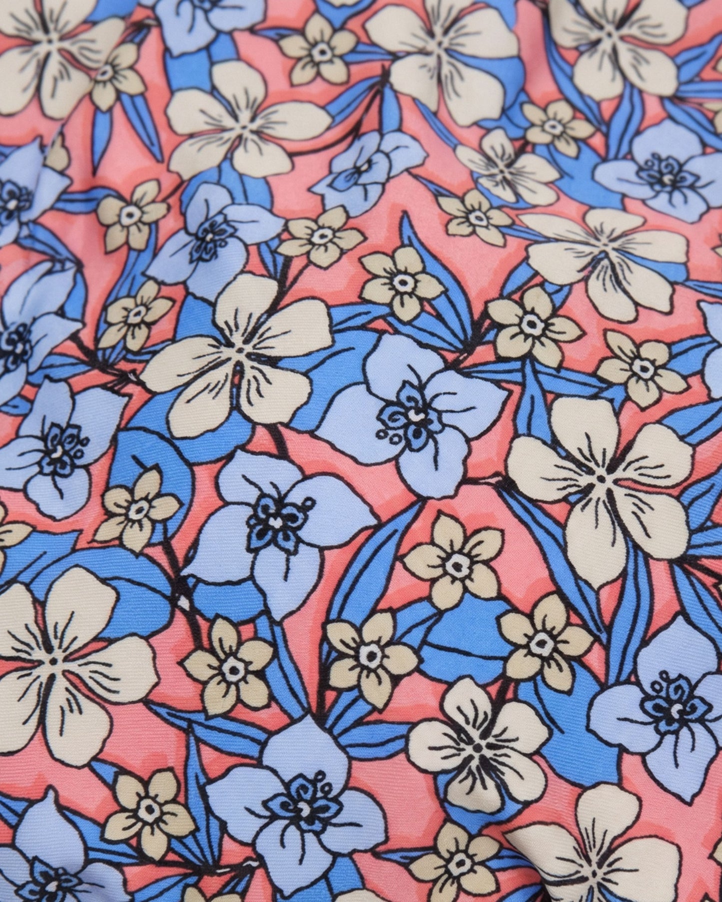 BONITA FLORAL FIELD CORAL WOMENS BIKINI BOTTOM