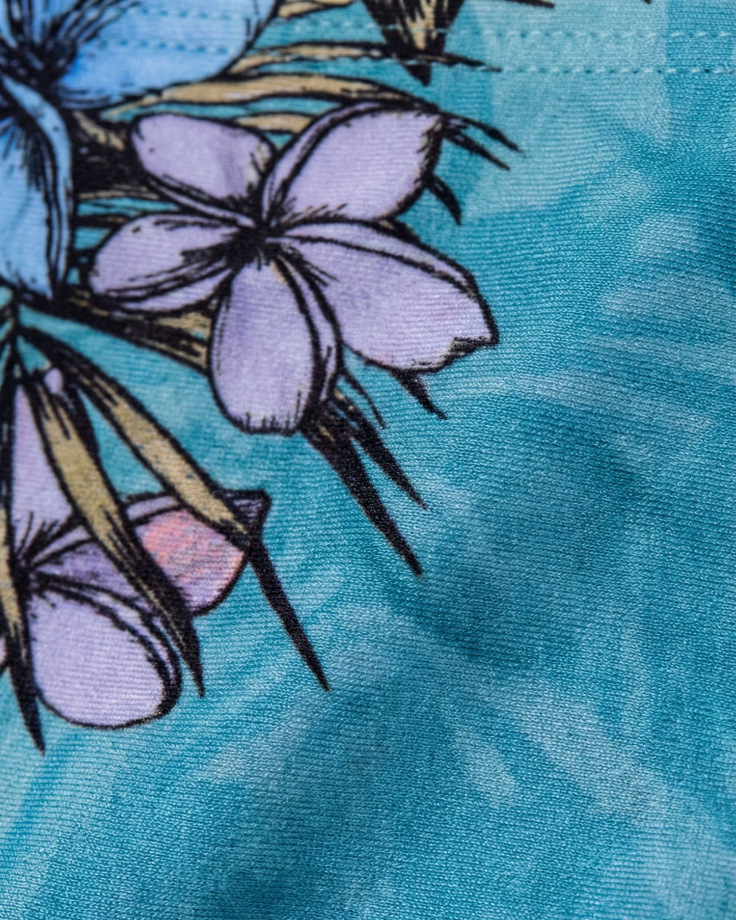 BONITA EXOTIC FLORAL TEAL WOMENS BIKINI BOTTOM