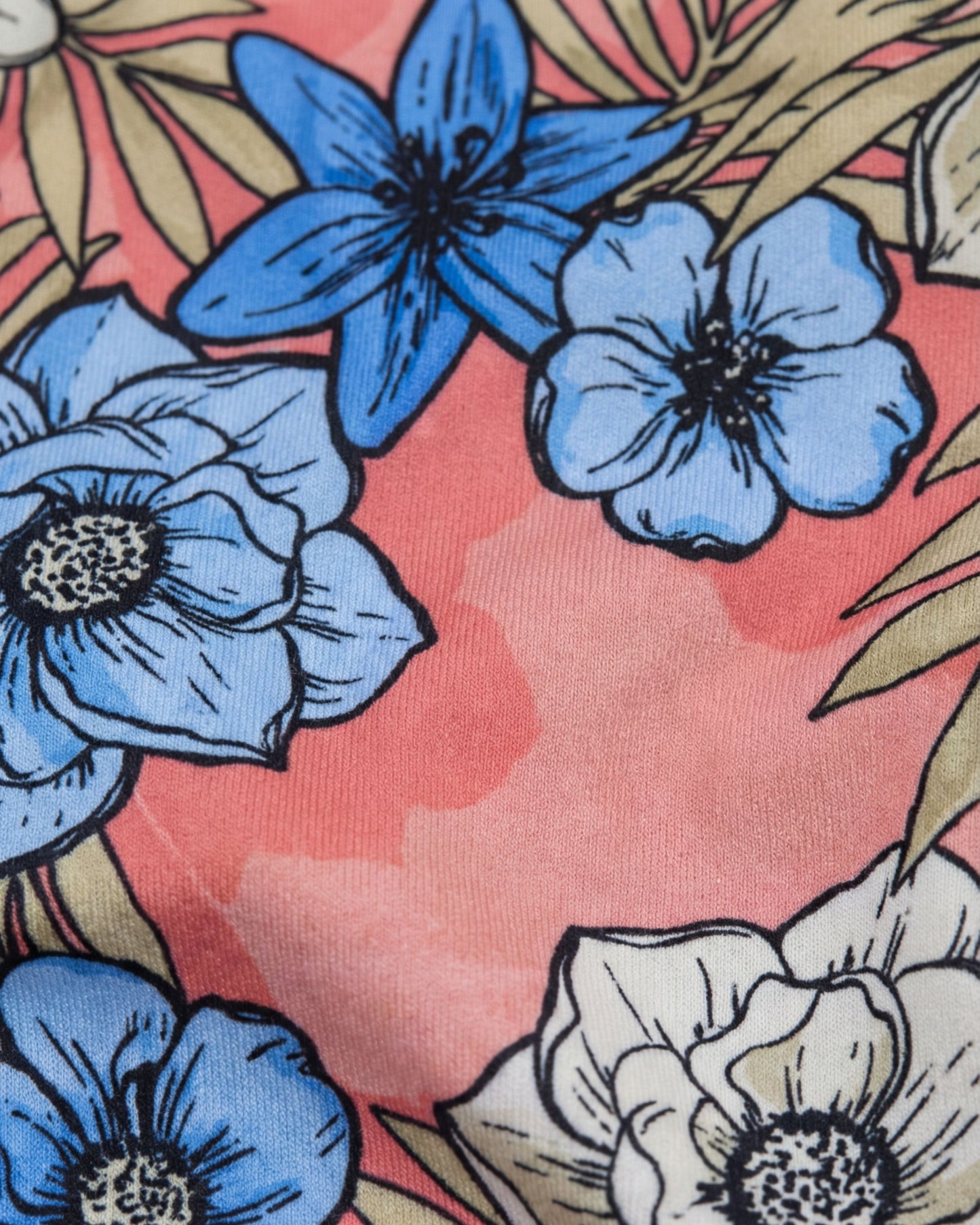 BONITA TROPICAL MIX CORAL WOMENS BIKINI BOTTOM