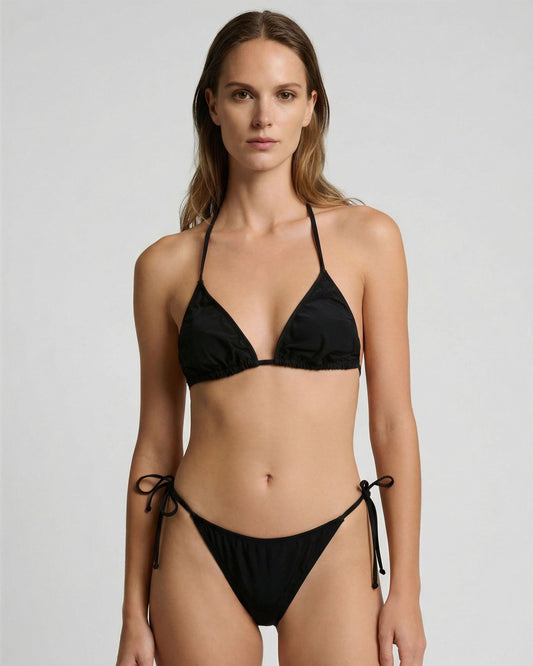 FLAVIA BLACK WOMENS BIKINI TOP