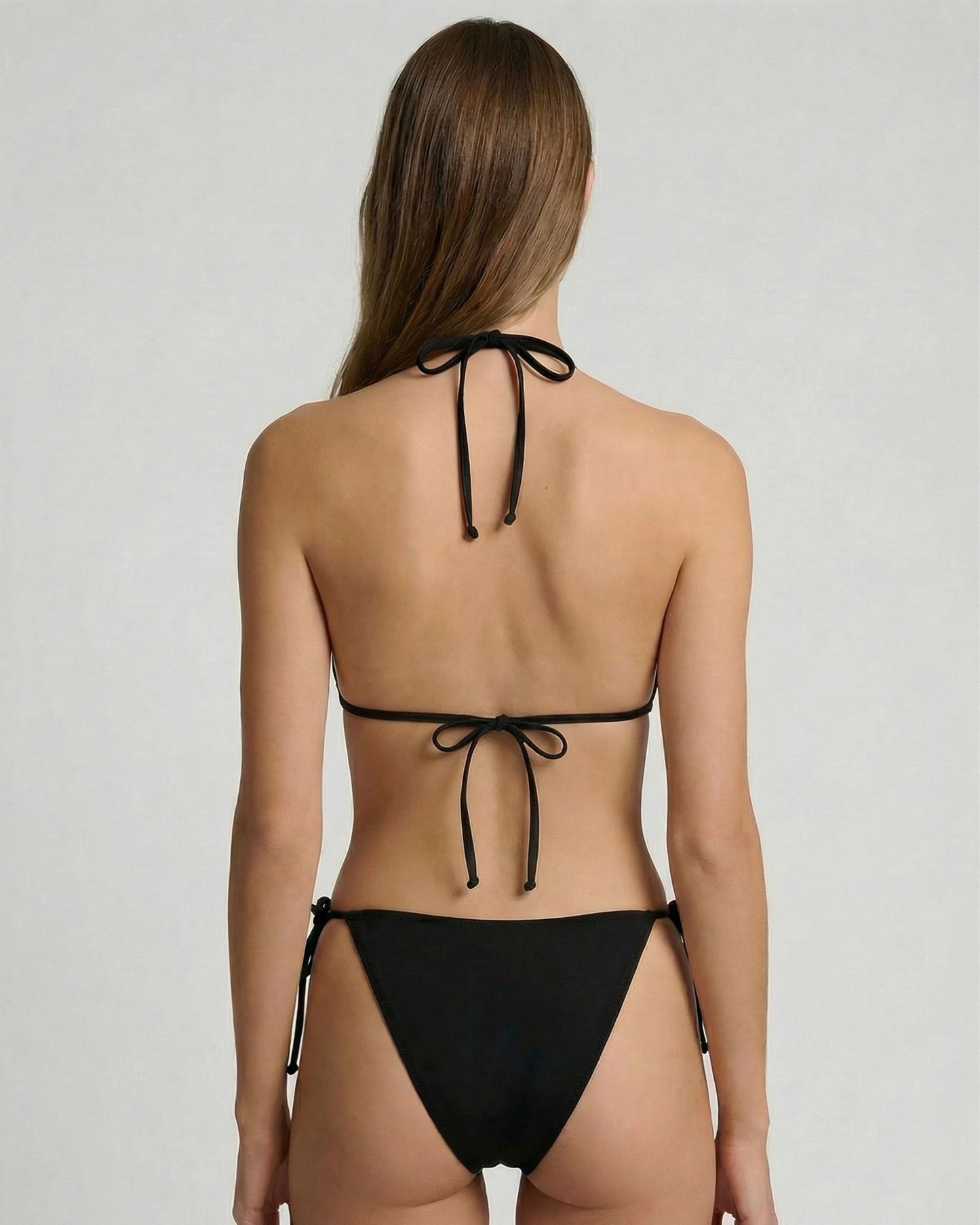 FLAVIA BLACK WOMENS BIKINI TOP