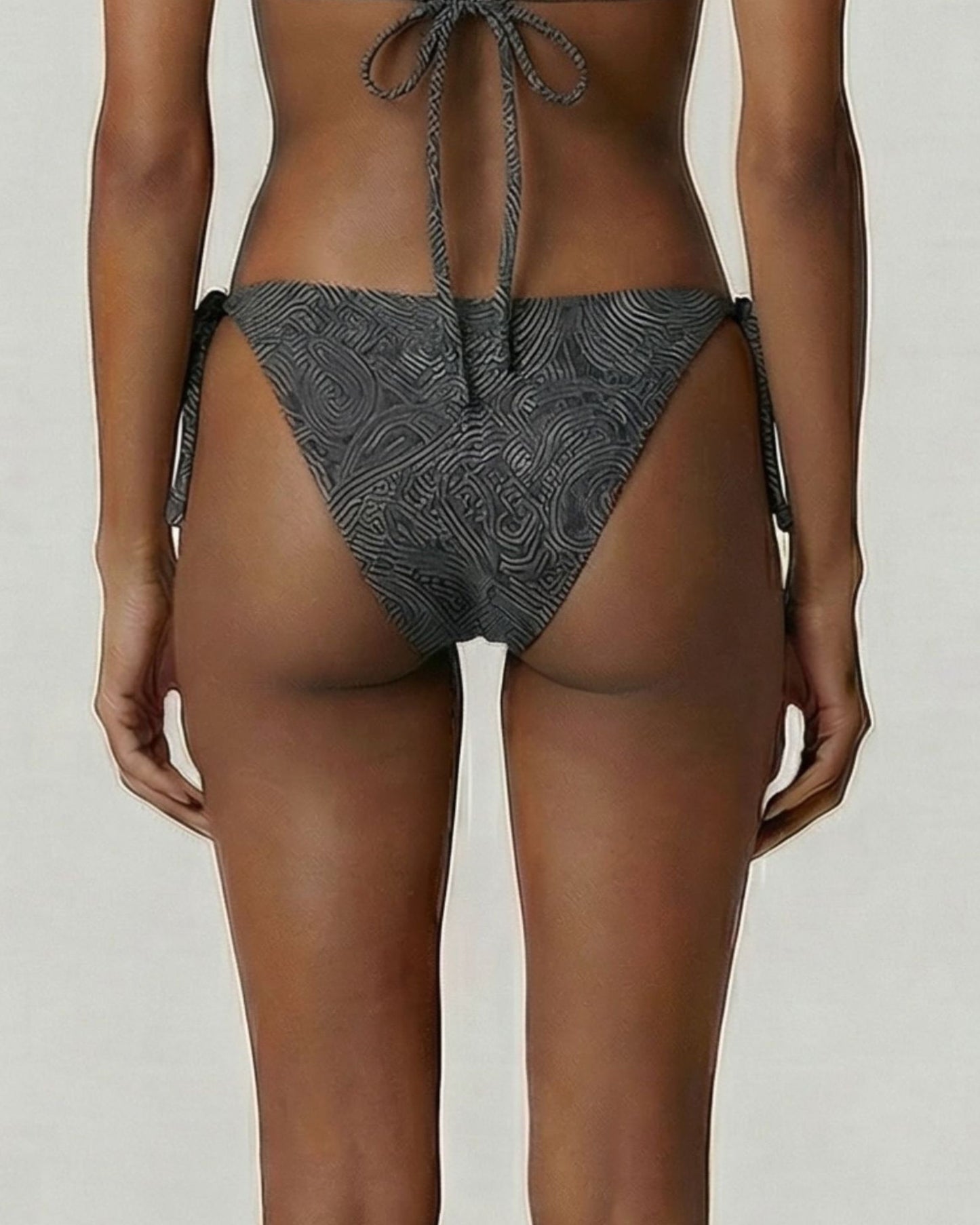 SAMARA CROCHET PAISLEY CAVIAR WOMENS BIKINI BOTTOM