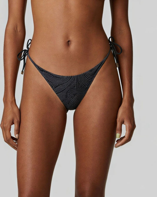 SAMARA CROCHET PAISLEY CAVIAR WOMENS BIKINI BOTTOM