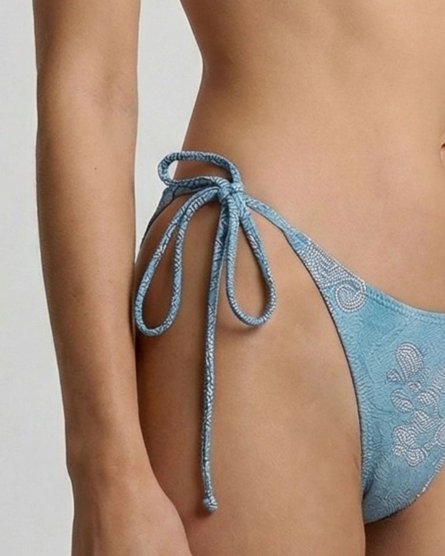 BONITA PAISLEY EXPLOSION TEAL WOMENS BIKINI BOTTOM