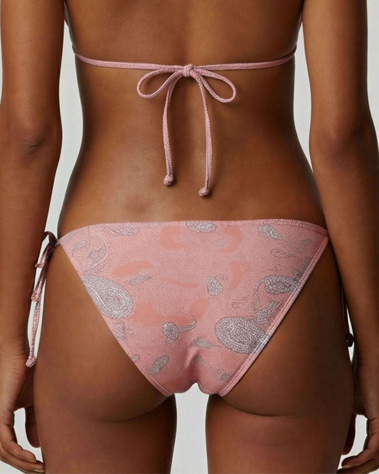 BONITA PAISLEY EXPLOSION CORAL WOMENS BIKINI BOTTOM
