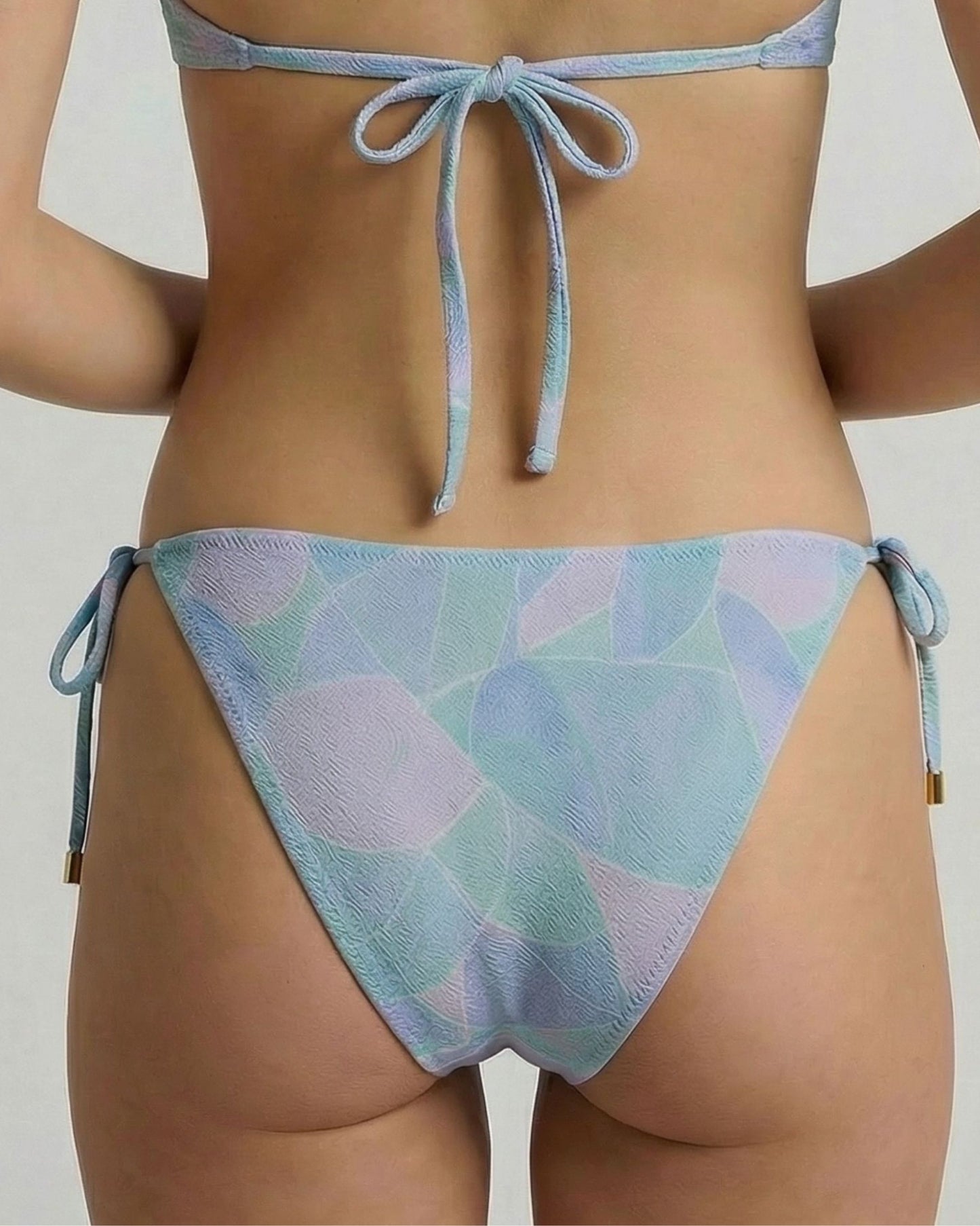 SAMARA GRAIN PAISLEY TEAL WOMENS BIKINI BOTTOM