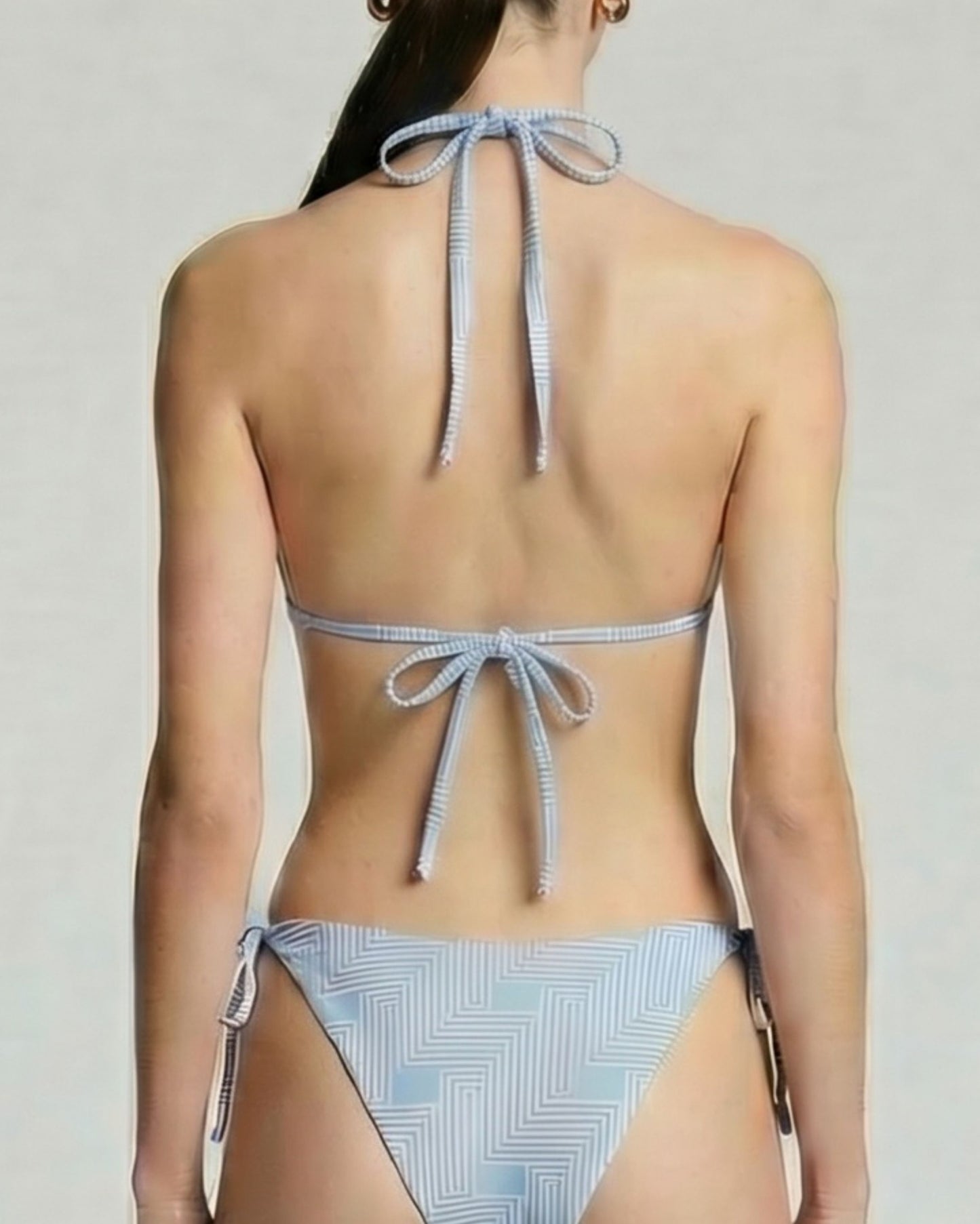 RAQUEL INTER TWINE BLUE WOMENS BIKINI TOP