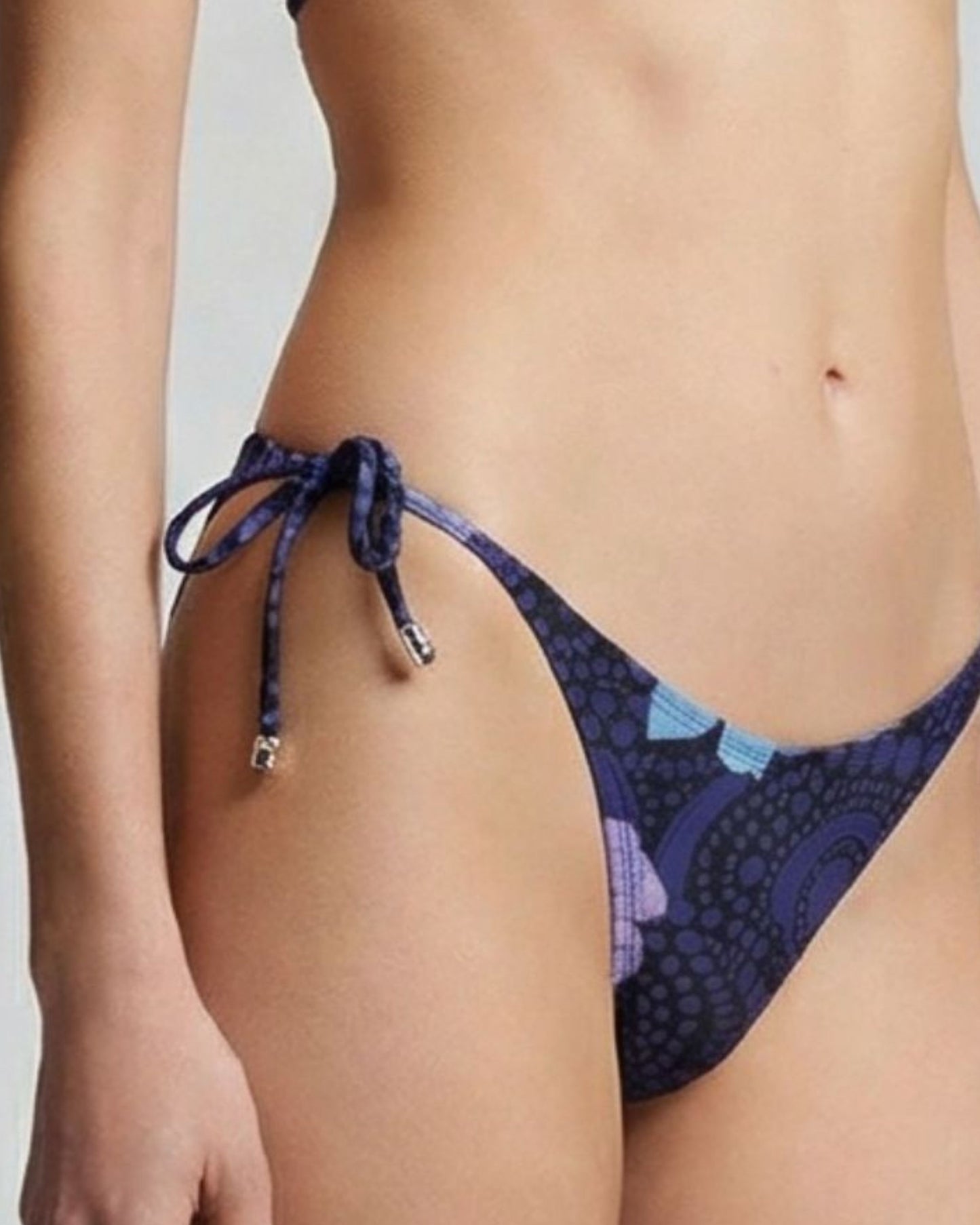 SAMARA TROPICAL FANTASY NAVY WOMENS BIKINI BOTTOM