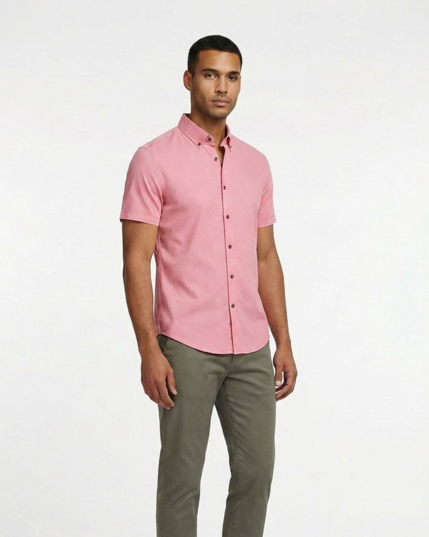 TOBIAS MERINO SHIRT - FRESH PINK
