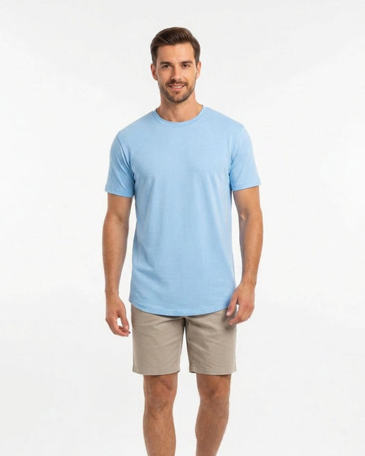 JOHN 2 KORTE T-SHIRT IN KAKI
