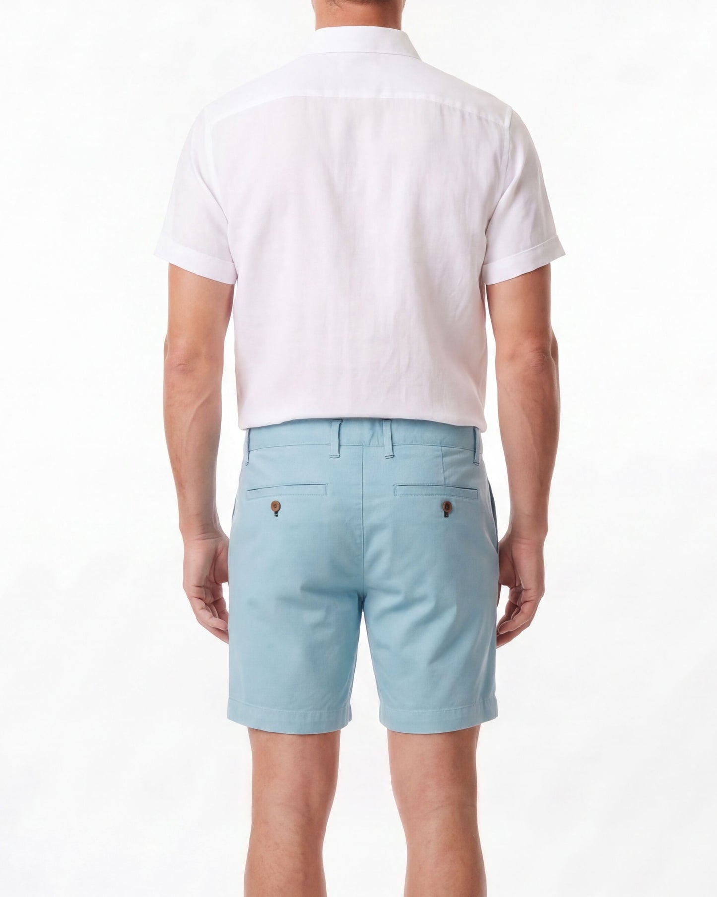 JOHN TEAL MENS FLAT FRONT SHORT