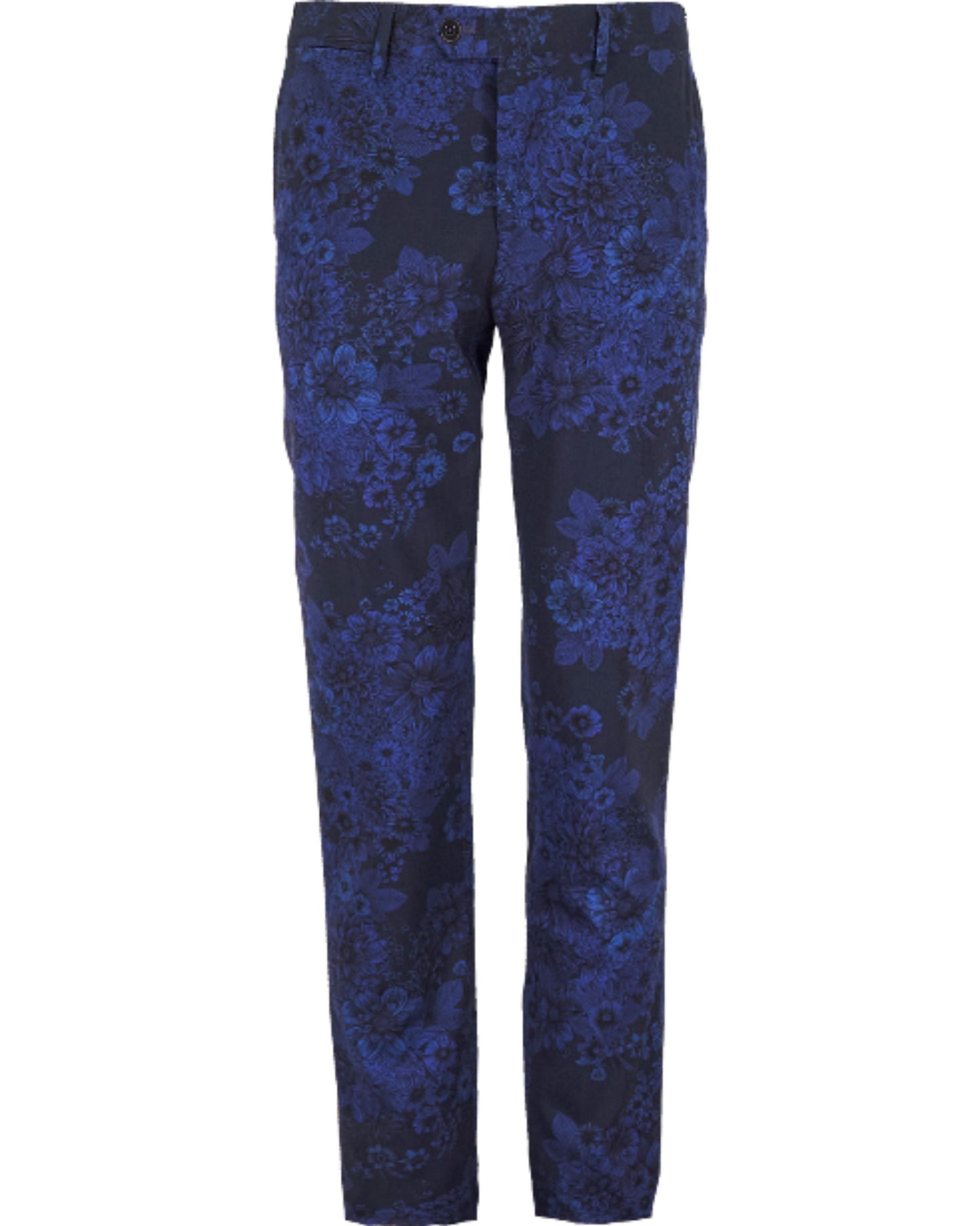 PAXTON MARCO FLORAL TAILORED WOOL PANT - MIDNIGHT