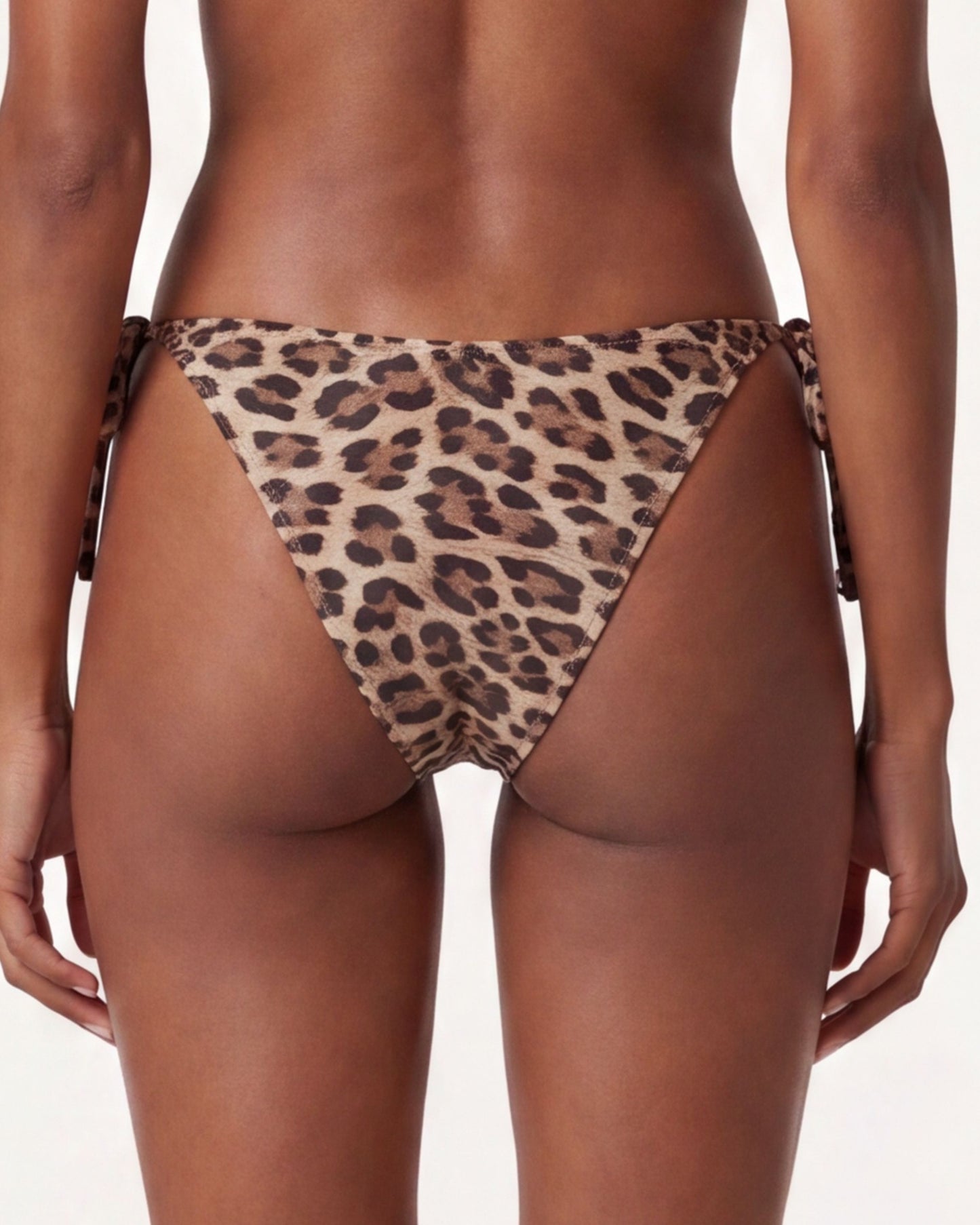 SAMARA LEOPARD BROWN WOMENS BIKINI BOTTOM
