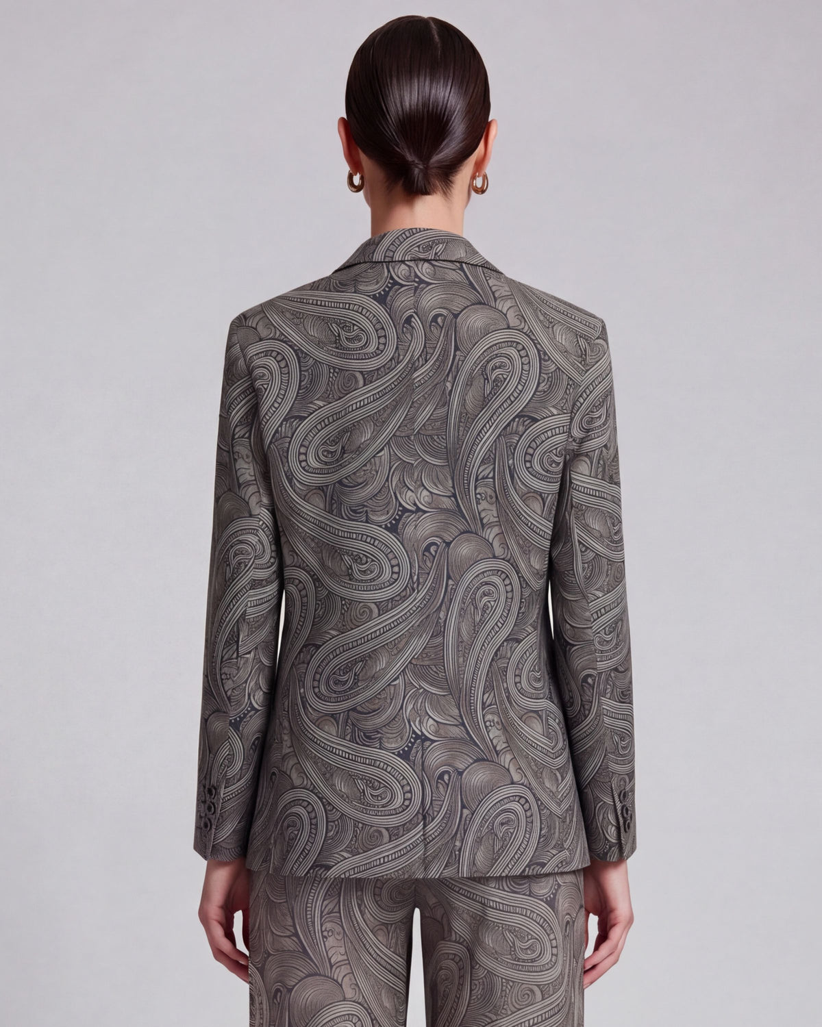 JULIA PAISLEY BADALONA SAGE WOMEN'S WOOL TAILORED JACKET