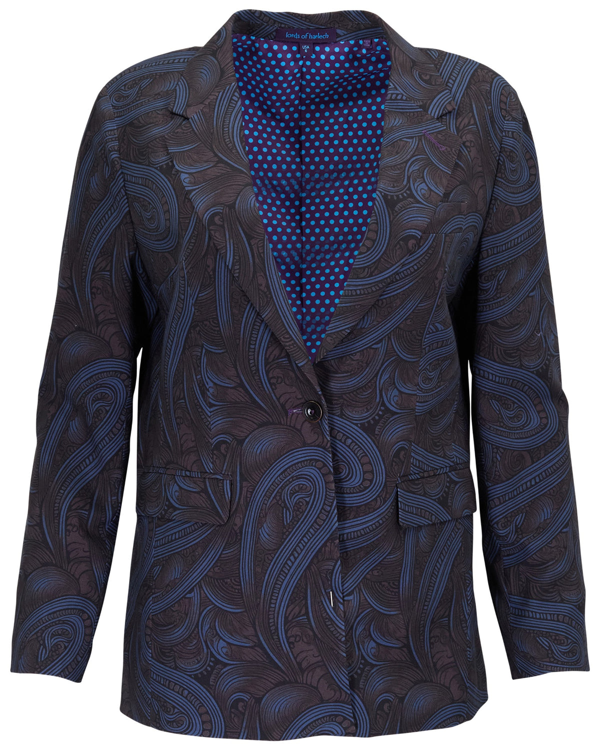 JULIA PAISLEY BADALONA BROWNIE WOMEN'S WOOL TAILORED JACKET
