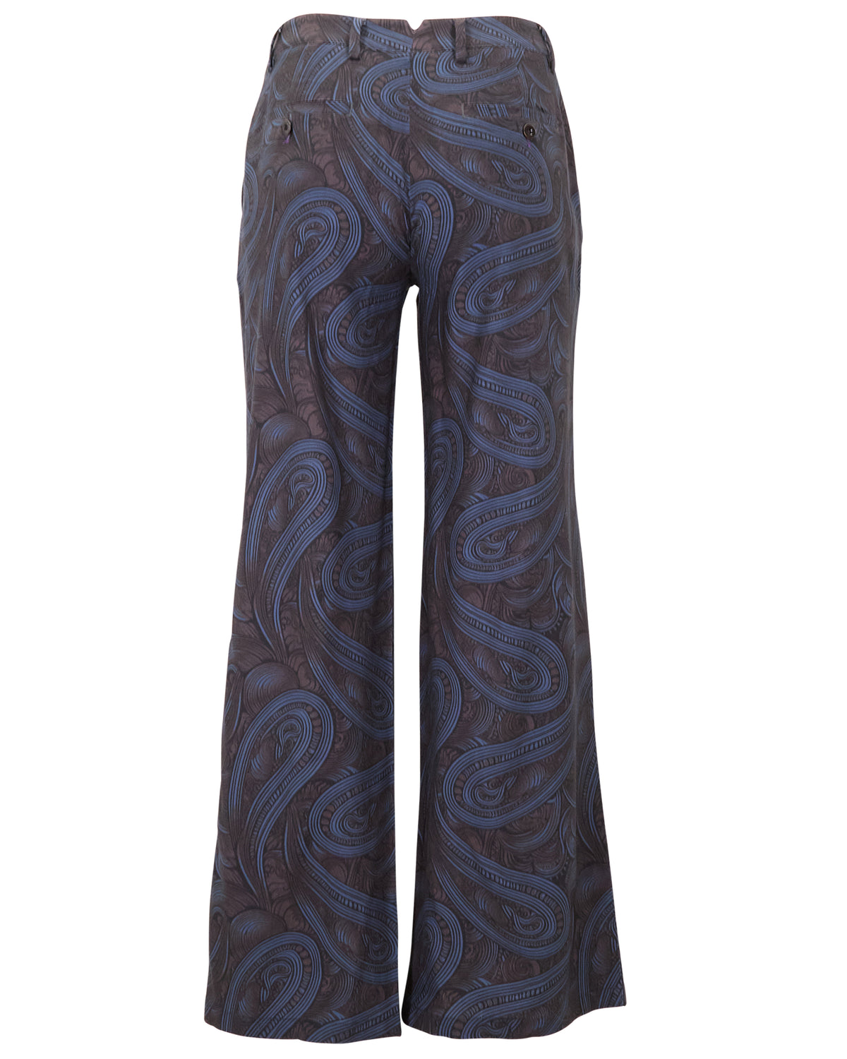 PHEOBE PAISLEY BADALONA BROWNIE WOMEN'S WOOL STRAIGHT-LEG PANT