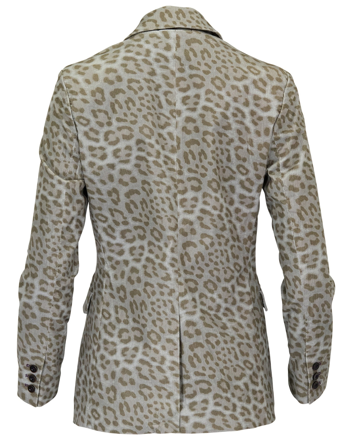 JOLENE LEOPARD SAGE WOMEN'S VELVET TAILORED JACKET