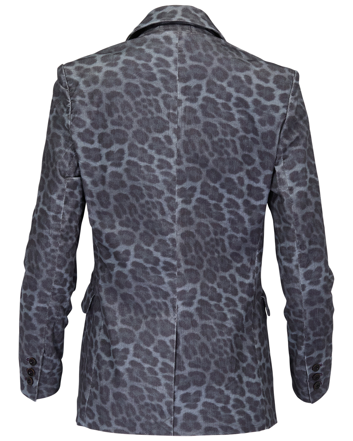 JOLENE LEOPARD SMOKE WOMEN'S VELVET TAILORED JACKET