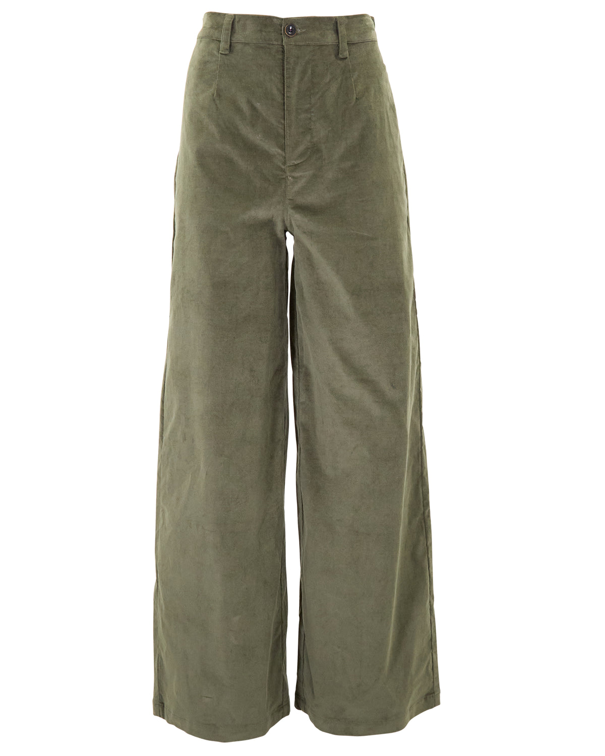 POPPY SAGE WOMEN'S VELVET HIGH-RISE PANT