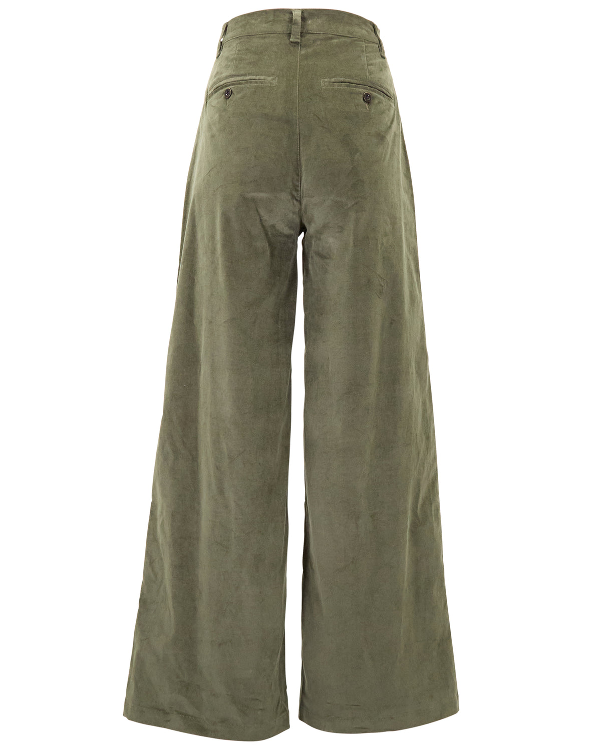 POPPY SAGE WOMEN'S VELVET HIGH-RISE PANT