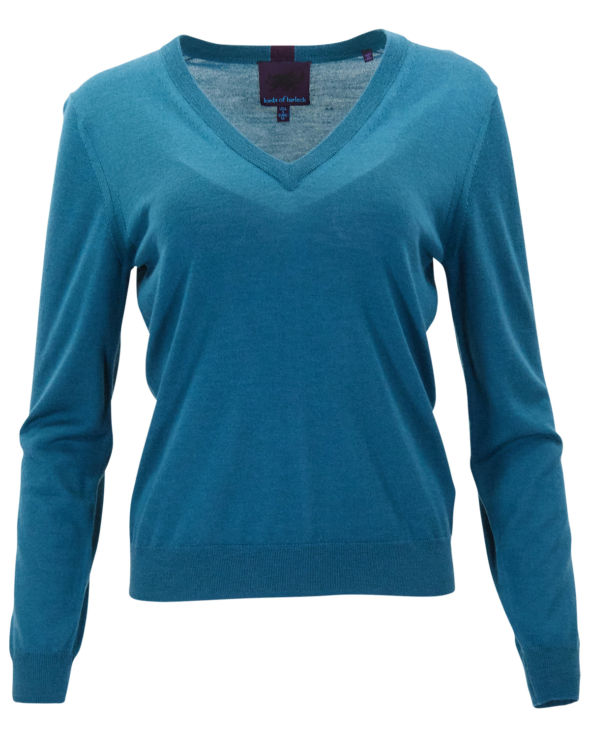 SASHA LEGION WOMEN'S MERINO SILK CASHMERE V-NECK SWEATER