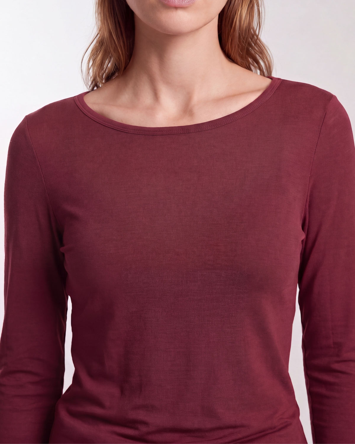 CARLY PORT WOMEN'S MERINO LONG-SLEEVE CREW-NECK TOP