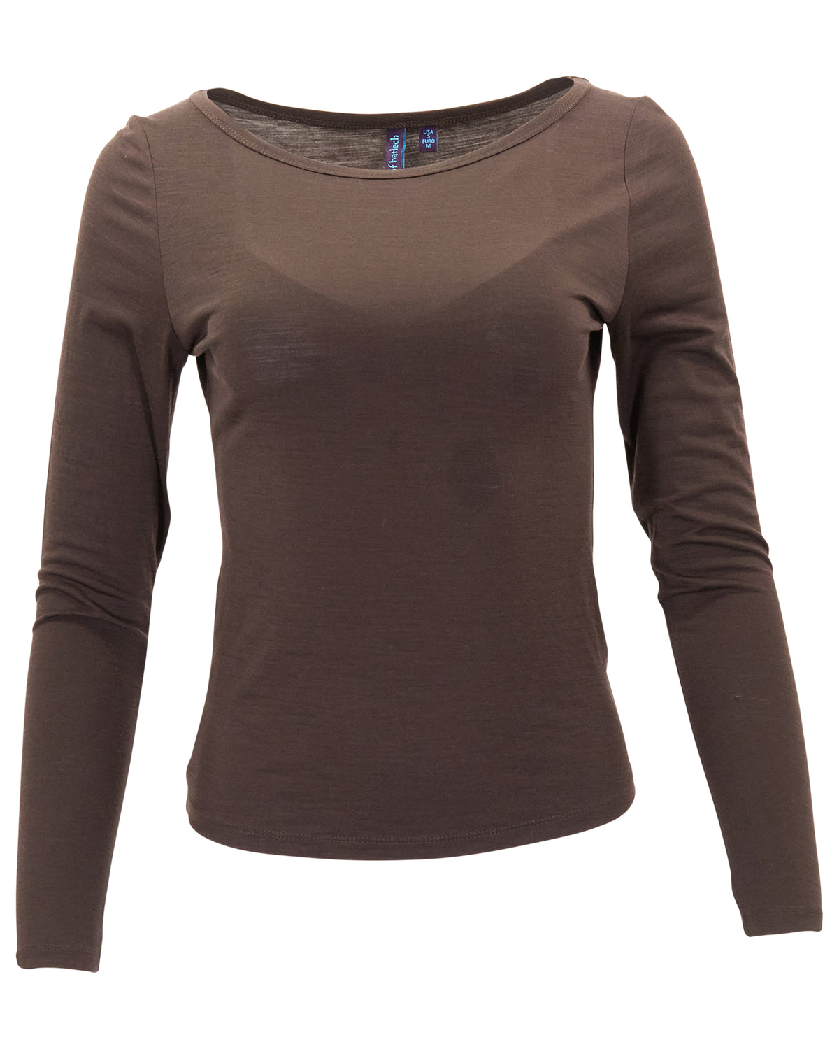 CARLY BROWNIE WOMEN'S MERINO LONG-SLEEVE CREW-NECK TOP