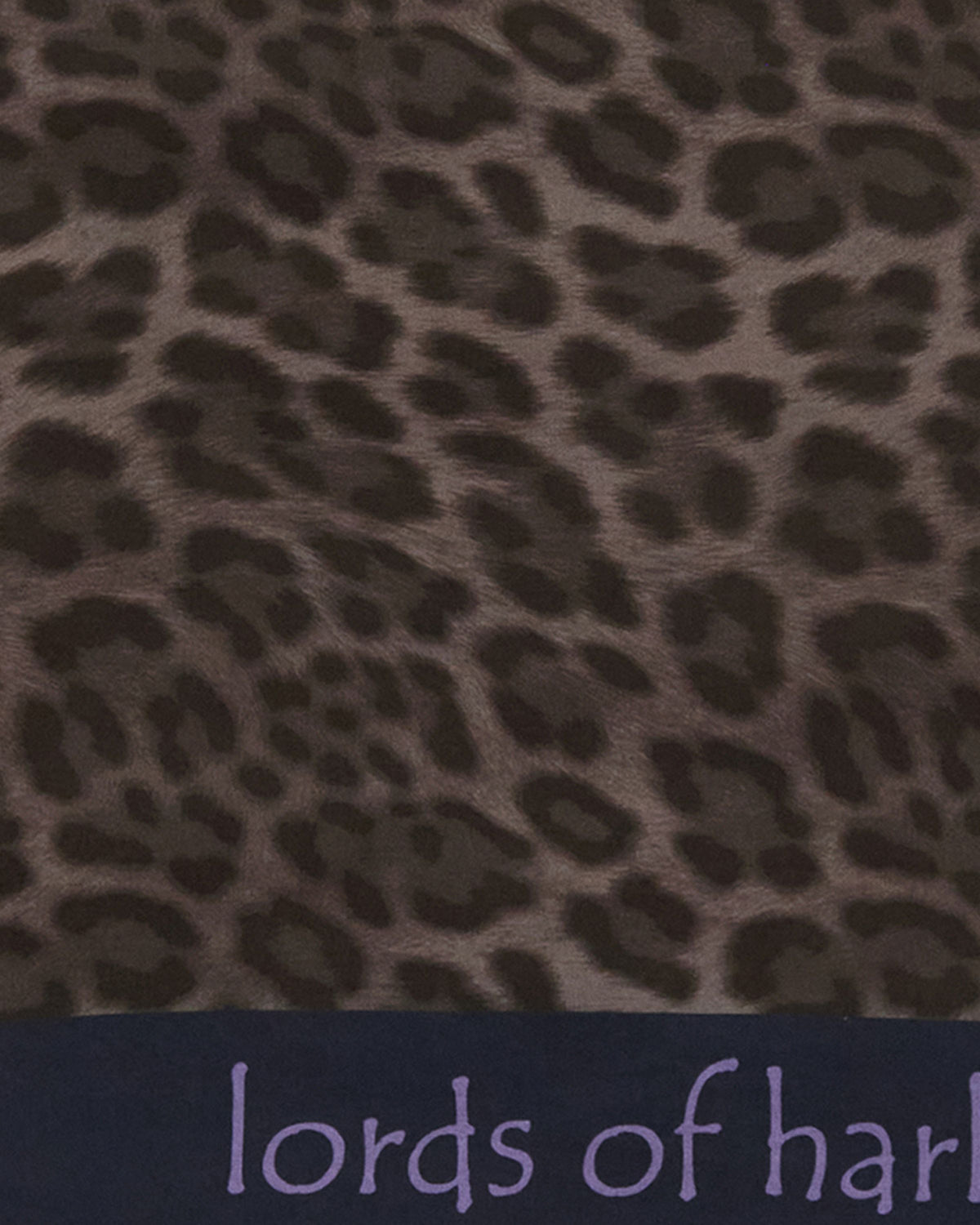SAPPHIRA LEOPARD BROWNIE WOMEN'S SILK WRAP SCARF