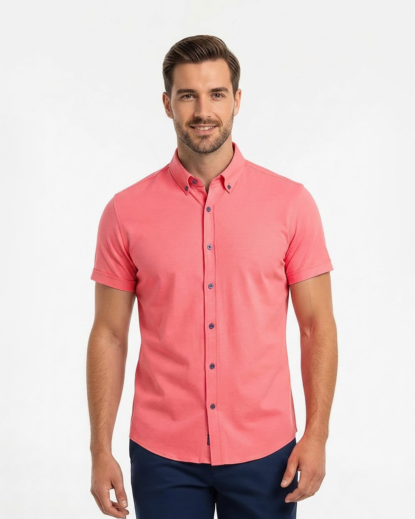 TOBIAS MERINO SHIRT - MELON