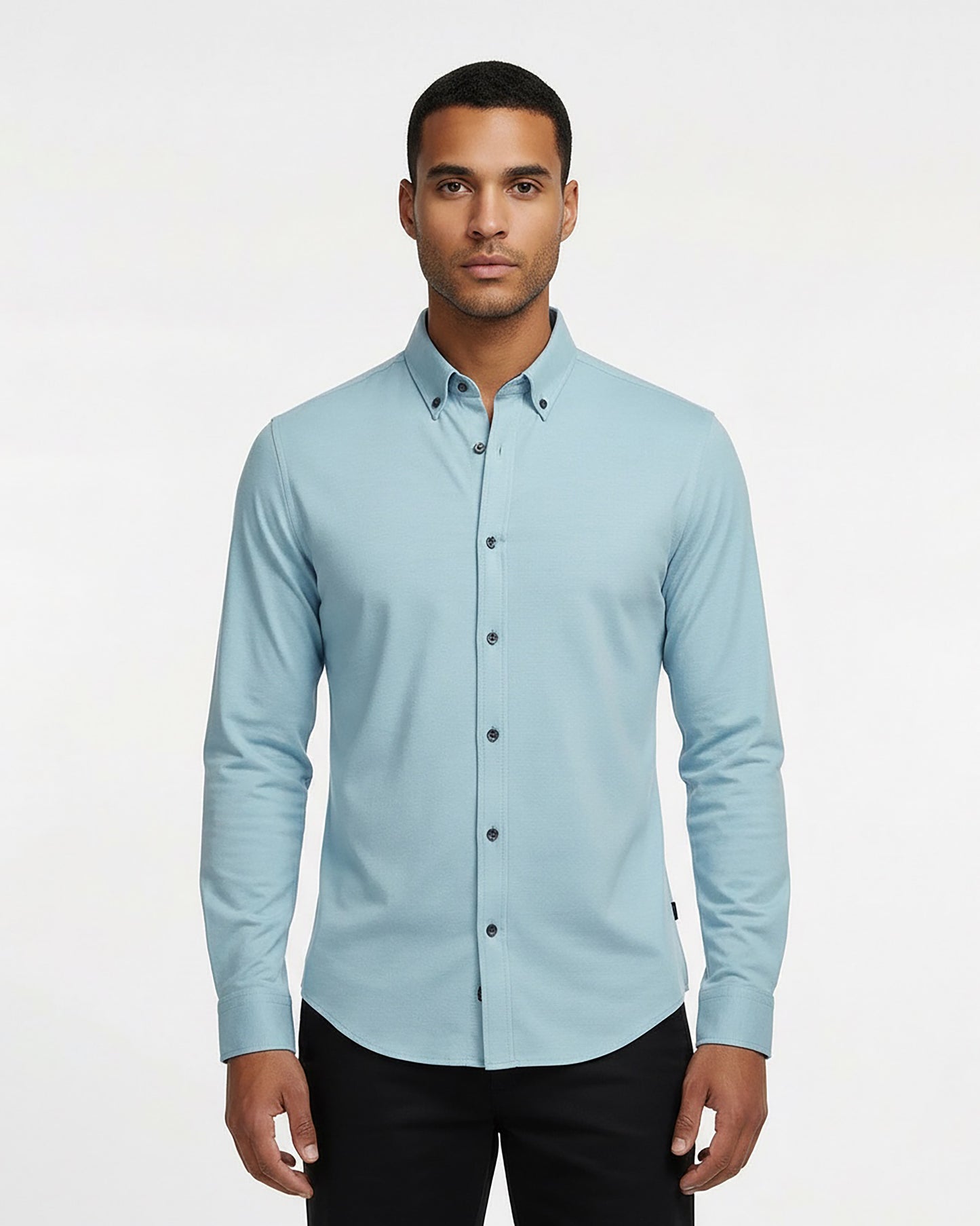 SHAWN MERINO SHIRT IN NILE