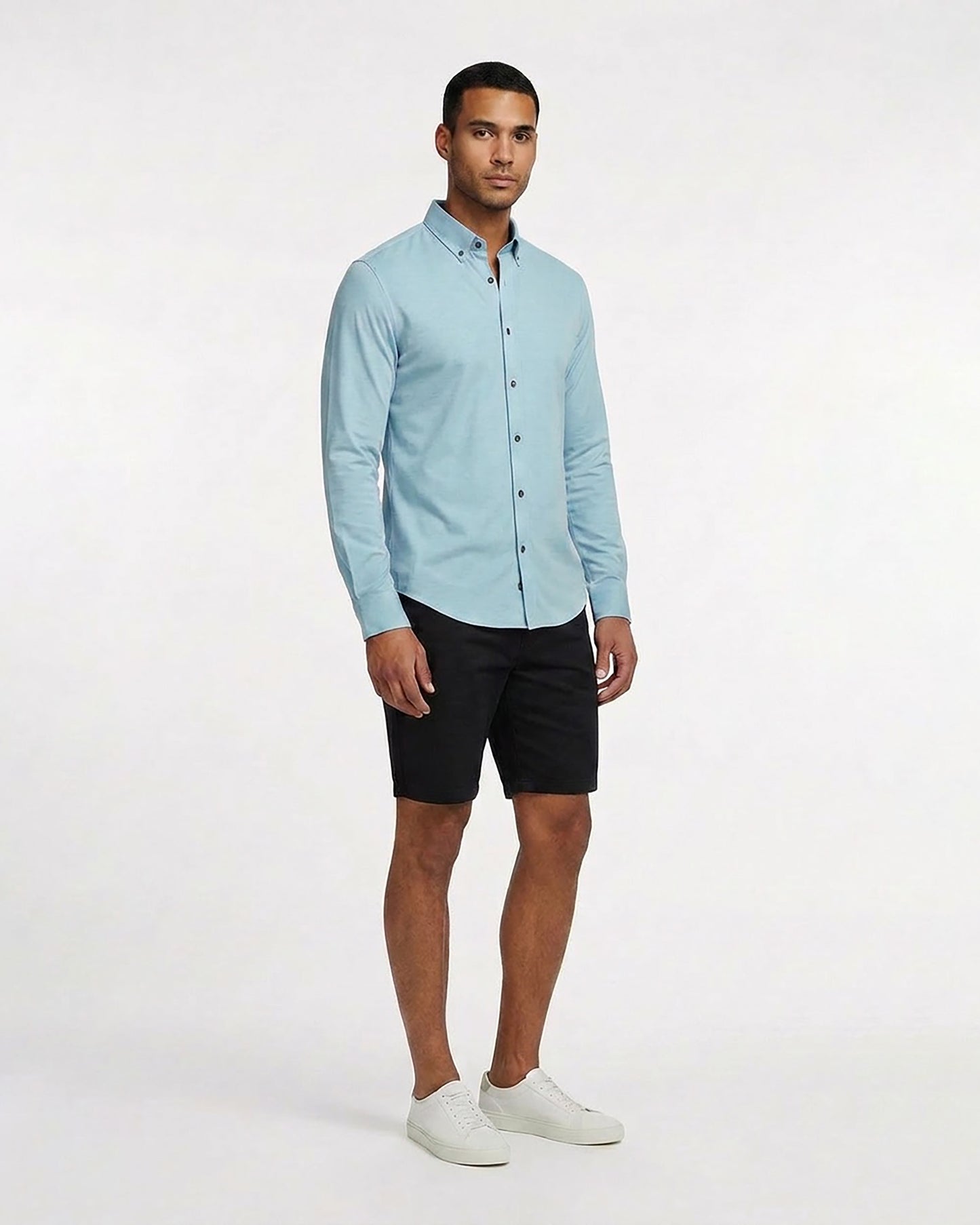 SHAWN MERINO SHIRT IN NILE