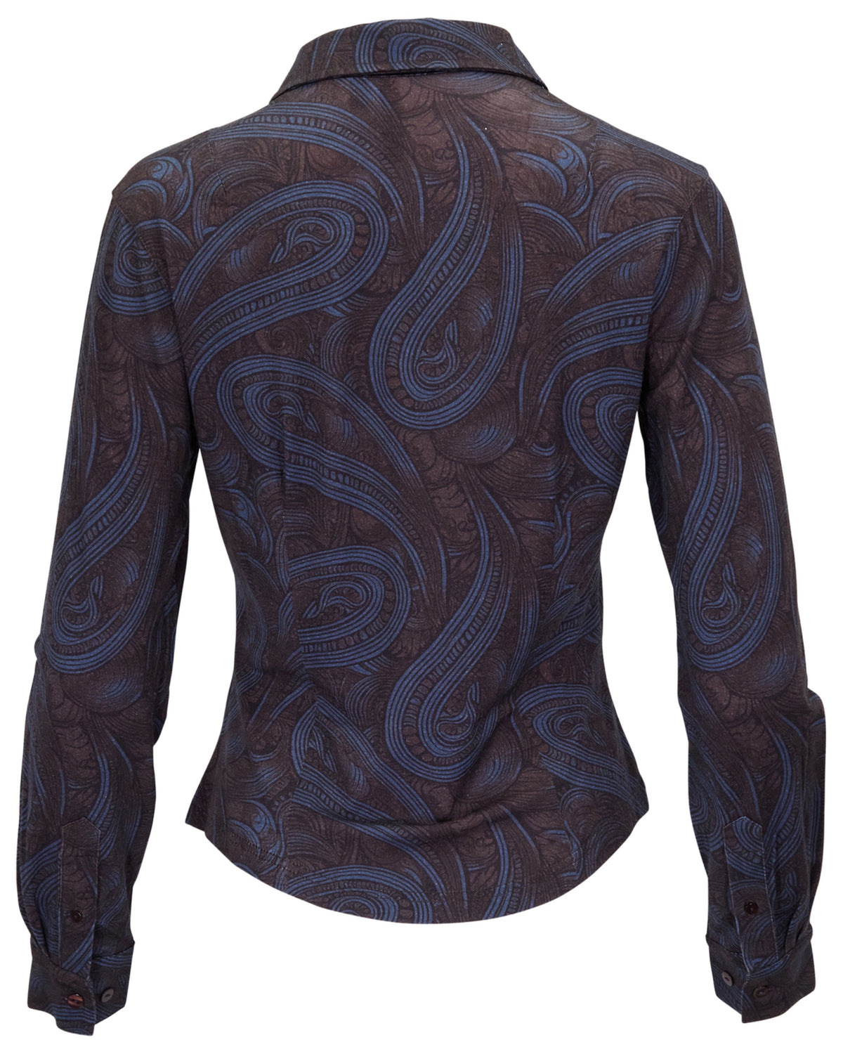 SCARLET PAISLEY BADALONA BROWNIE WOMEN'S MERINO JERSEY LONG-SLEEVE SHIRT