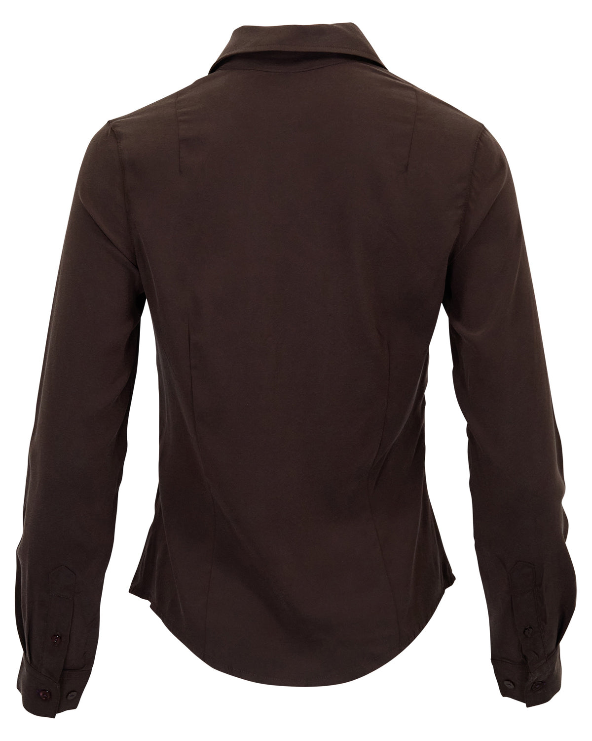 SUTTON BROWNIE WOMEN'S STRETCH SILK LONG-SLEEVE SHIRT